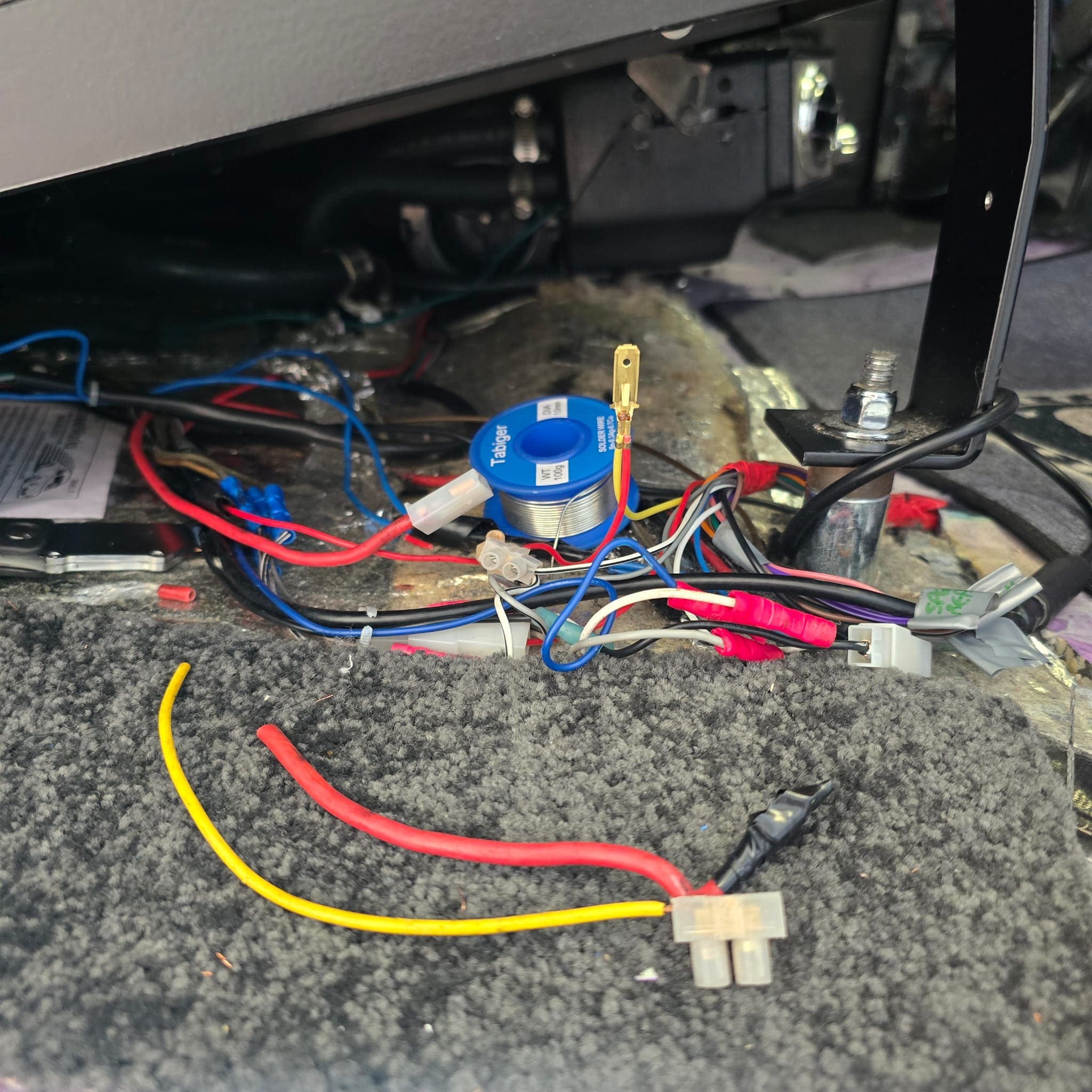New stereo installation in a 1959 Ford F1 with supporting electrical repairs