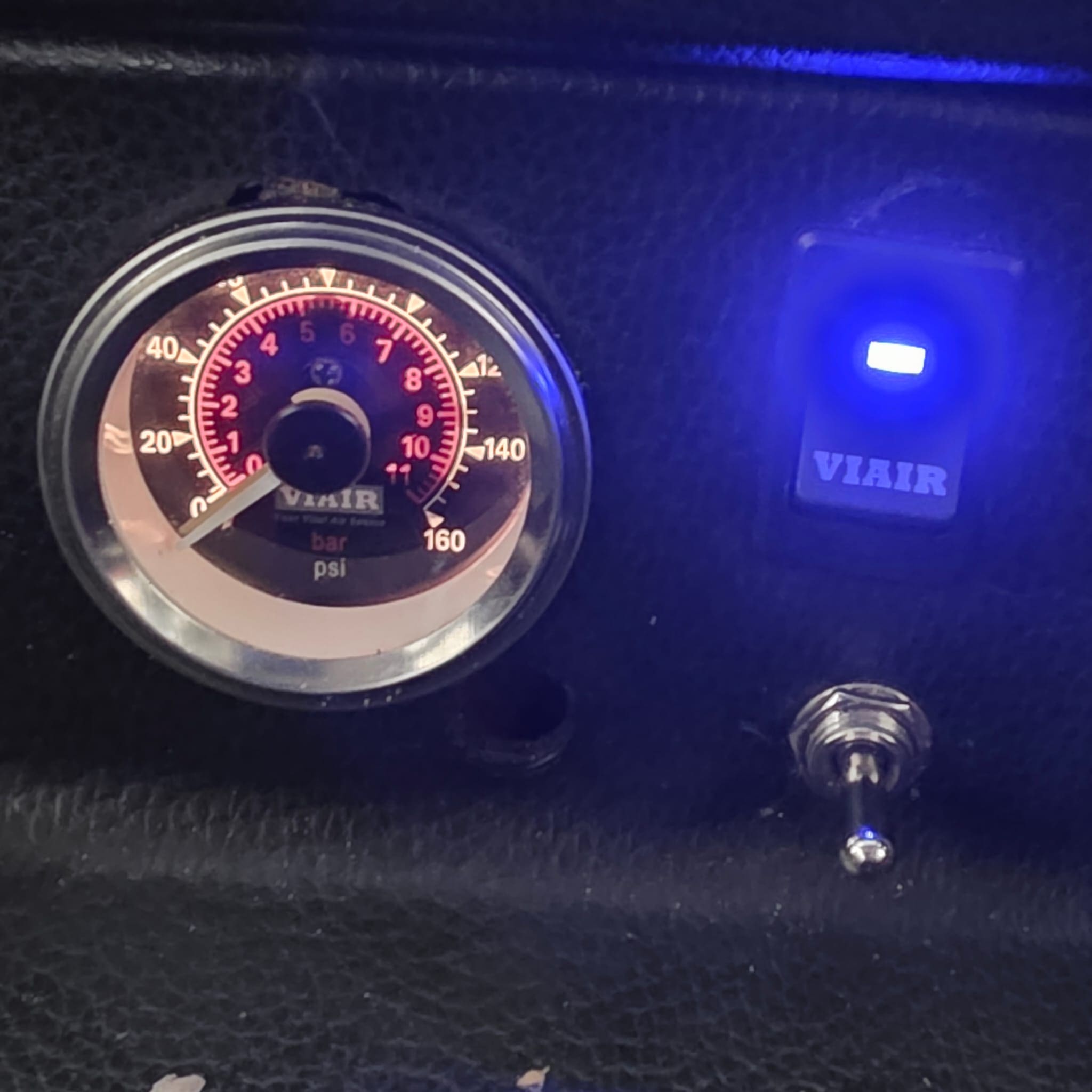 Before and after style view of Mercedes air suspension wiring repair work