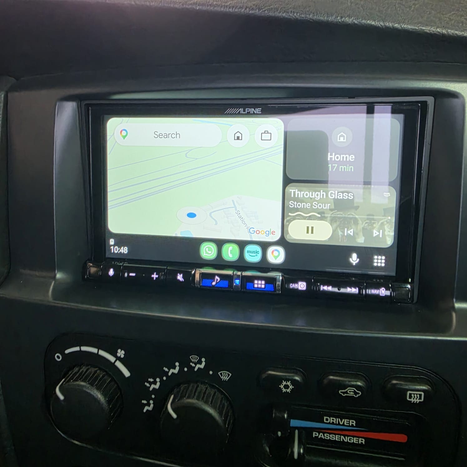 New stereo fitted to Dodge Ram after sourcing correct US wiring harness