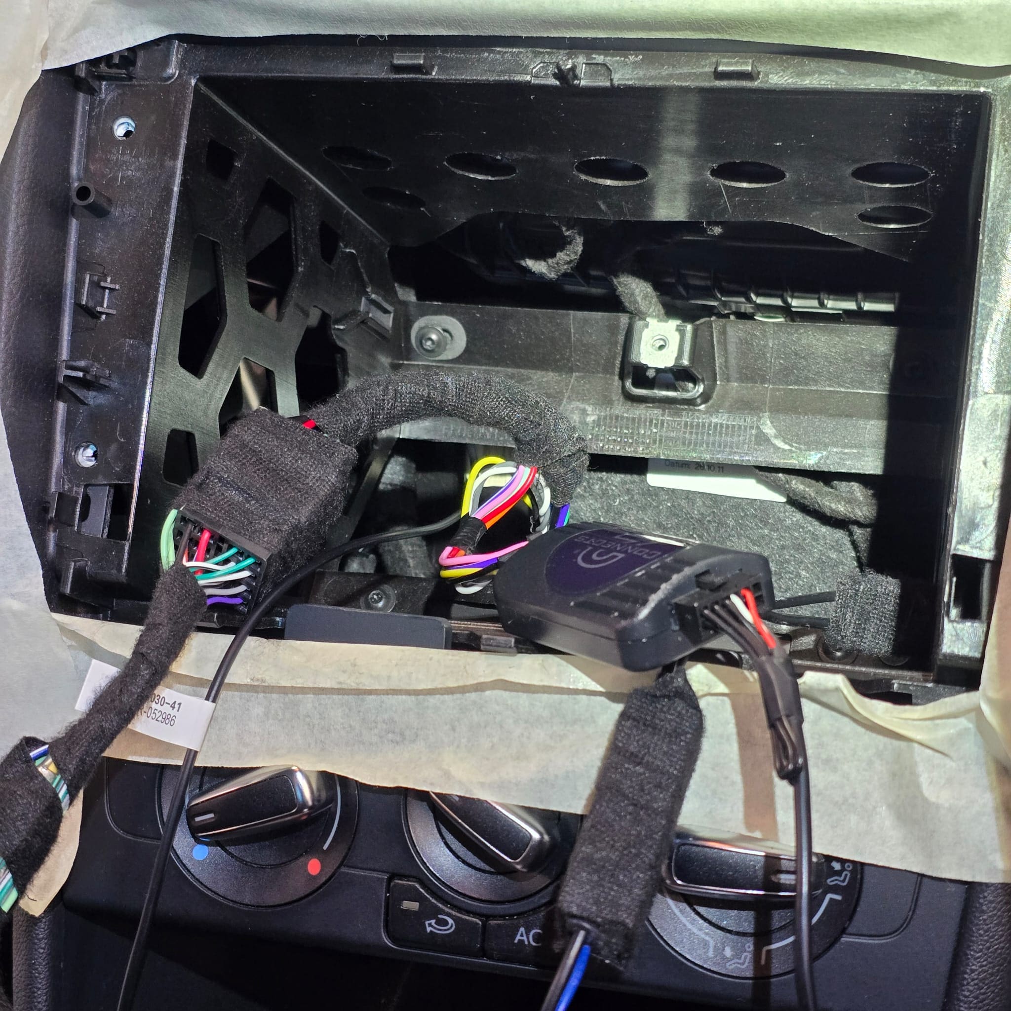 OEM cruise control wiring and Pioneer stereo retrofit work on VW Polo