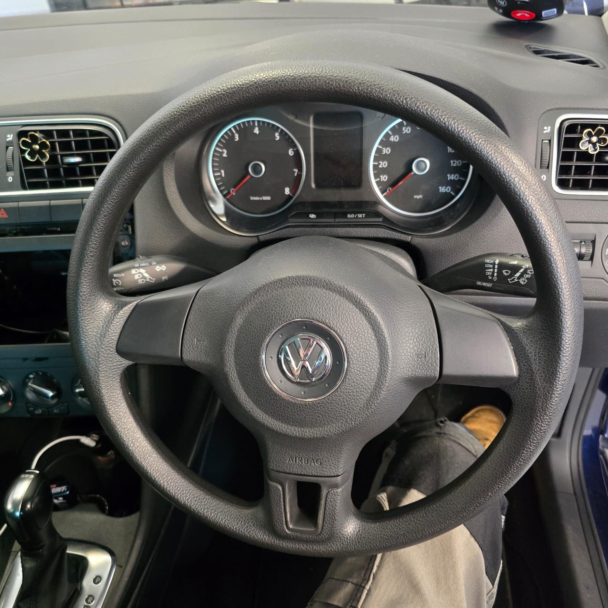 Cruise control retrofit and stereo upgrade completed on a 2012 VW Polo