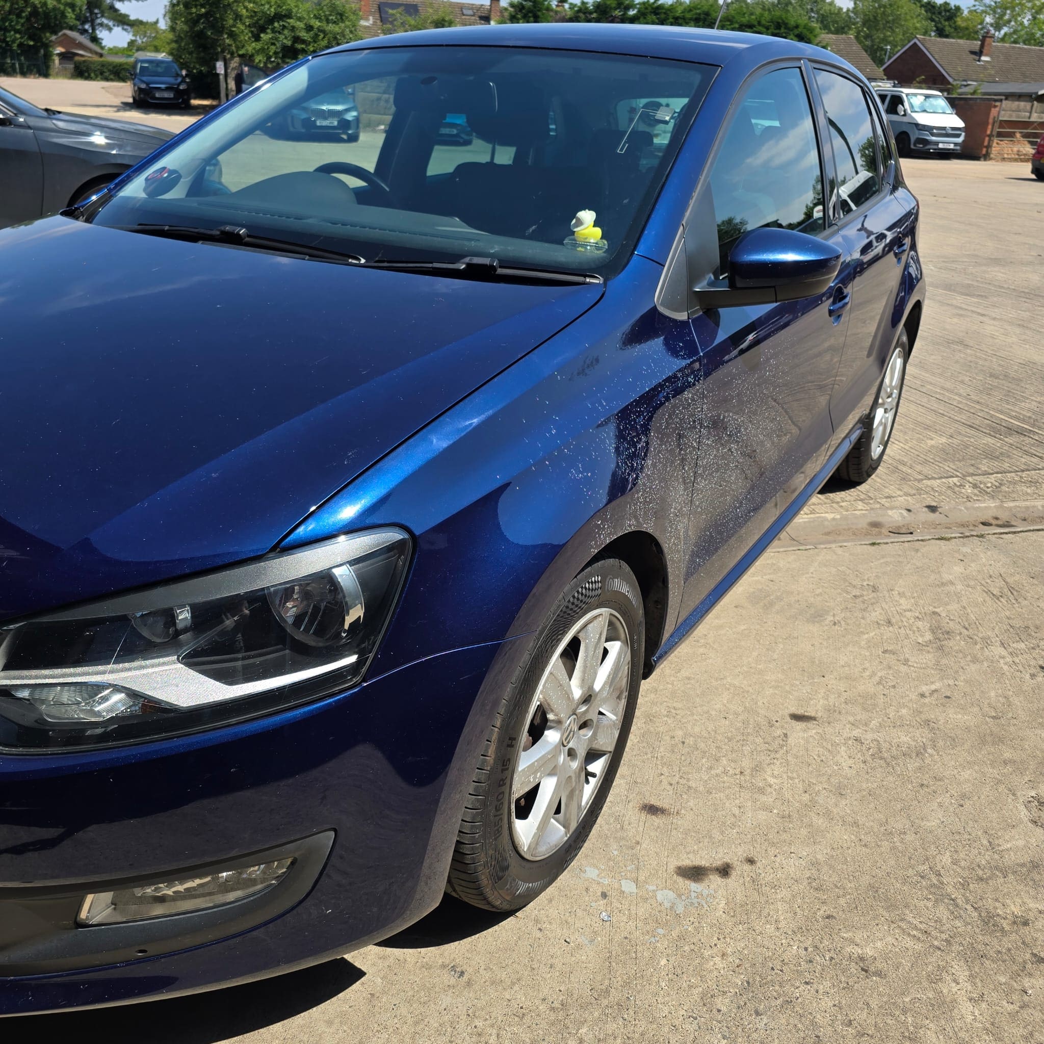 Finished VW Polo retrofit project with OEM cruise control and updated stereo system