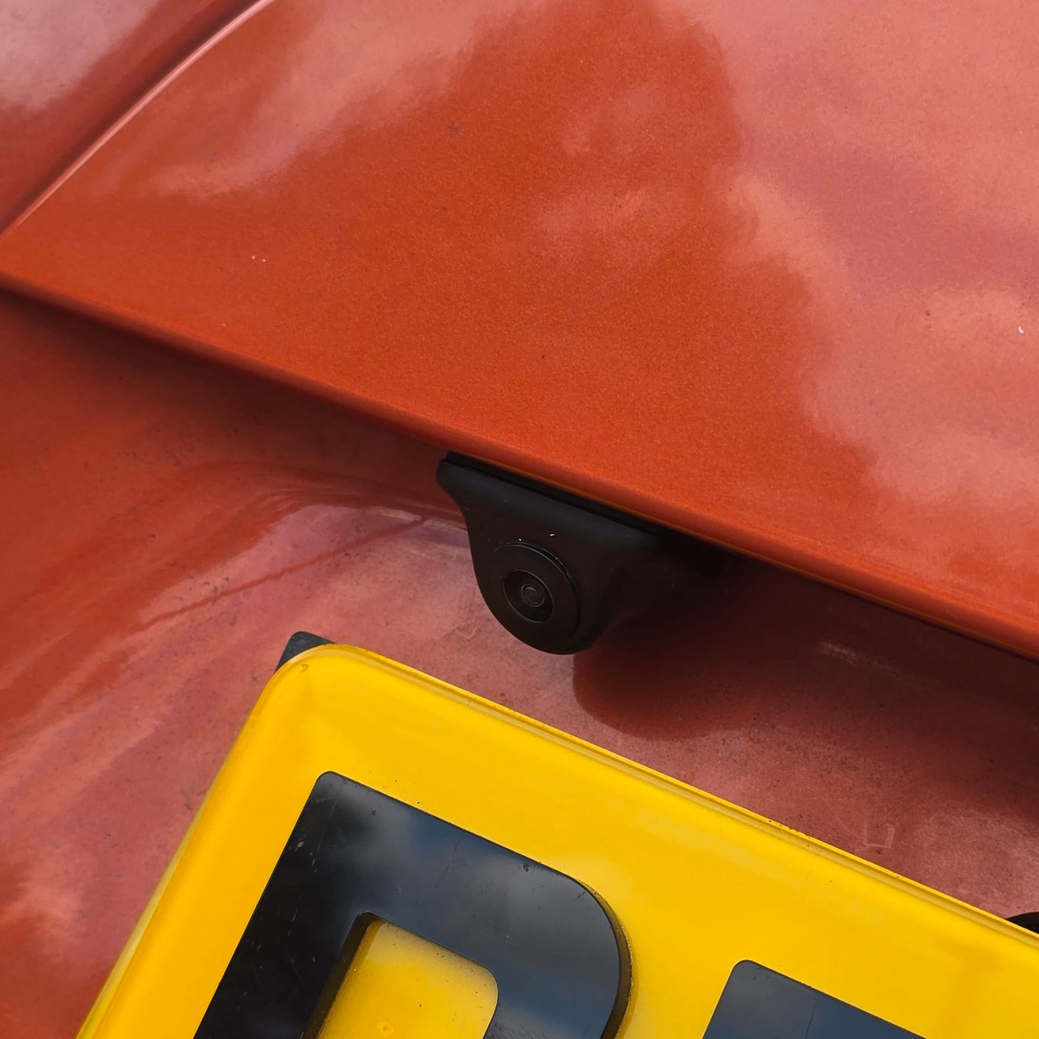 Flush-fit Vodafone R394 rear parking sensors installed on Toyota GT86