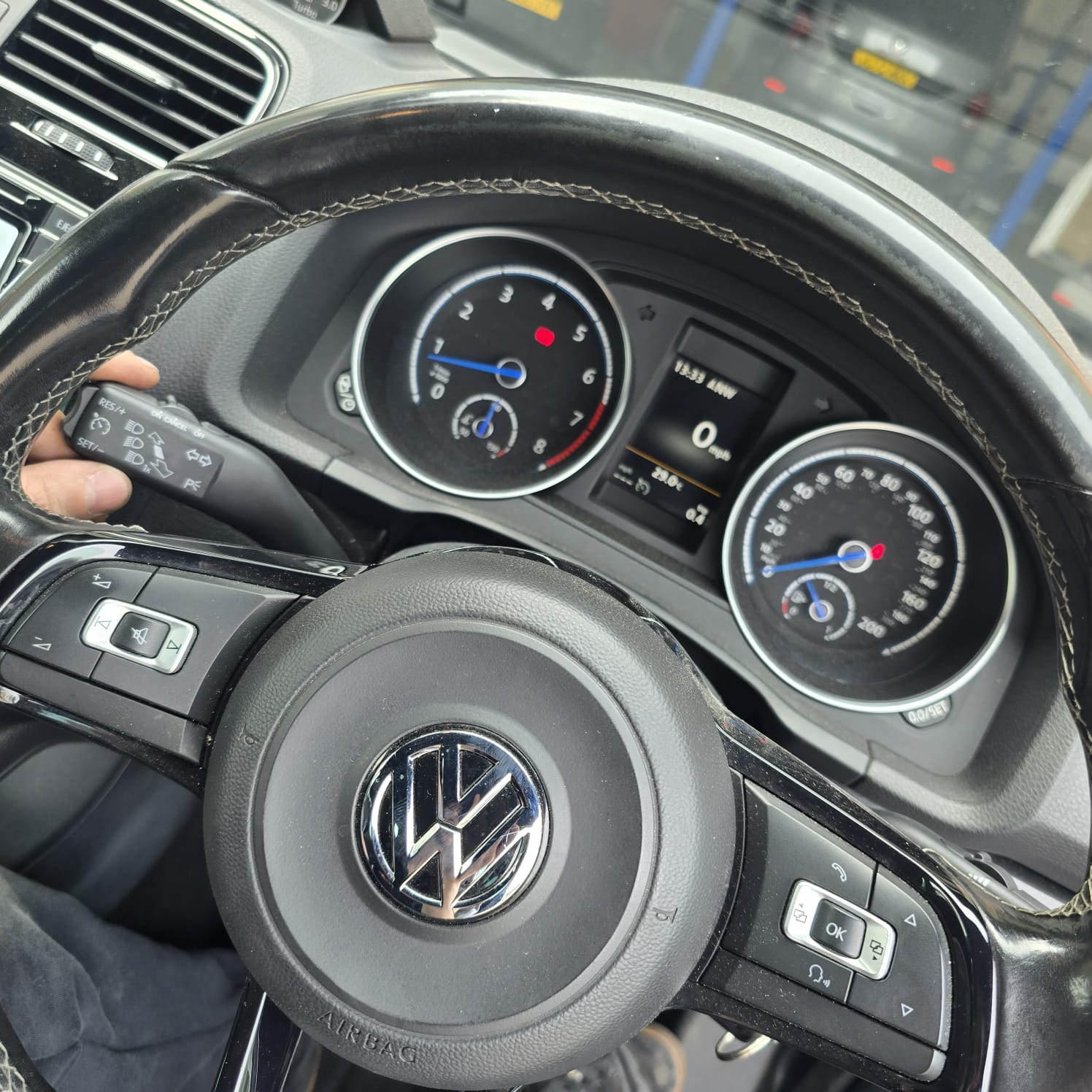 Volkswagen Scirocco interior after retrofit