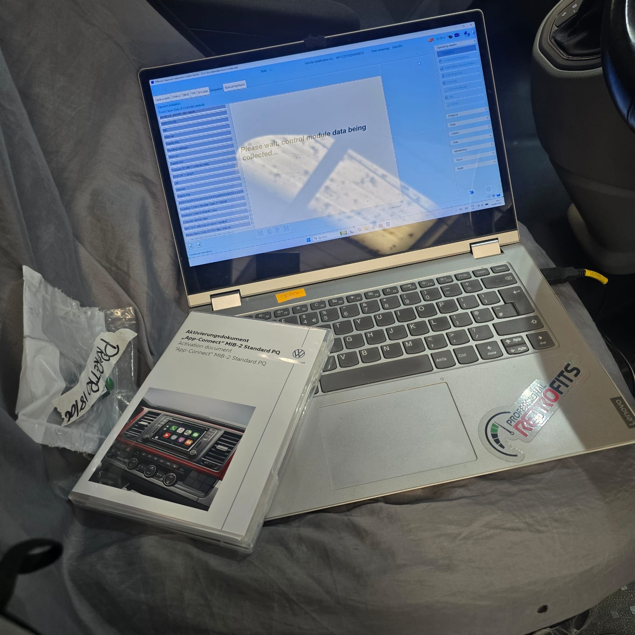 Official App-Connect activation process completed on a 2015 Volkswagen Transporter T6