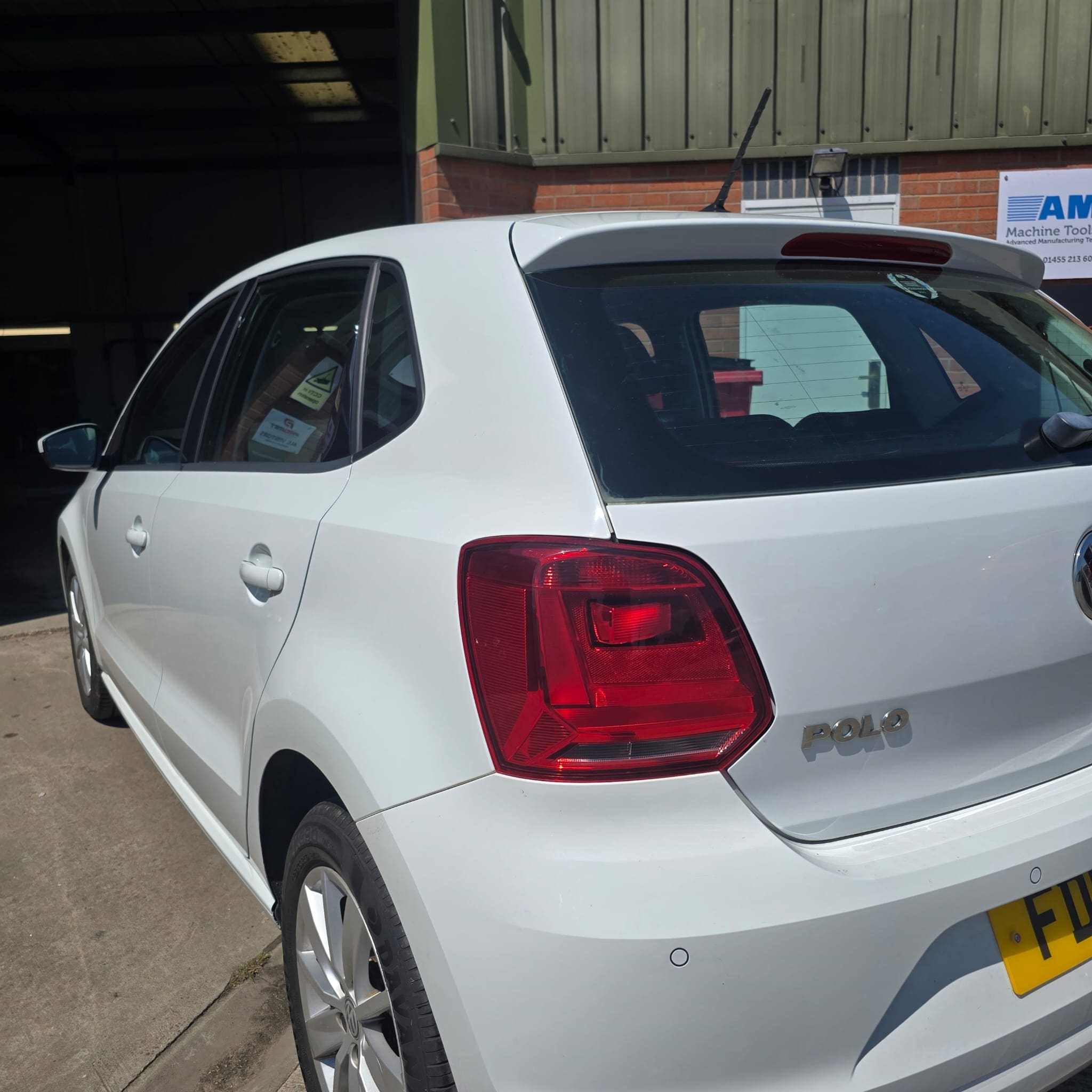Finished 2015 VW Polo parking sensor retrofit with reverse obstacle detection