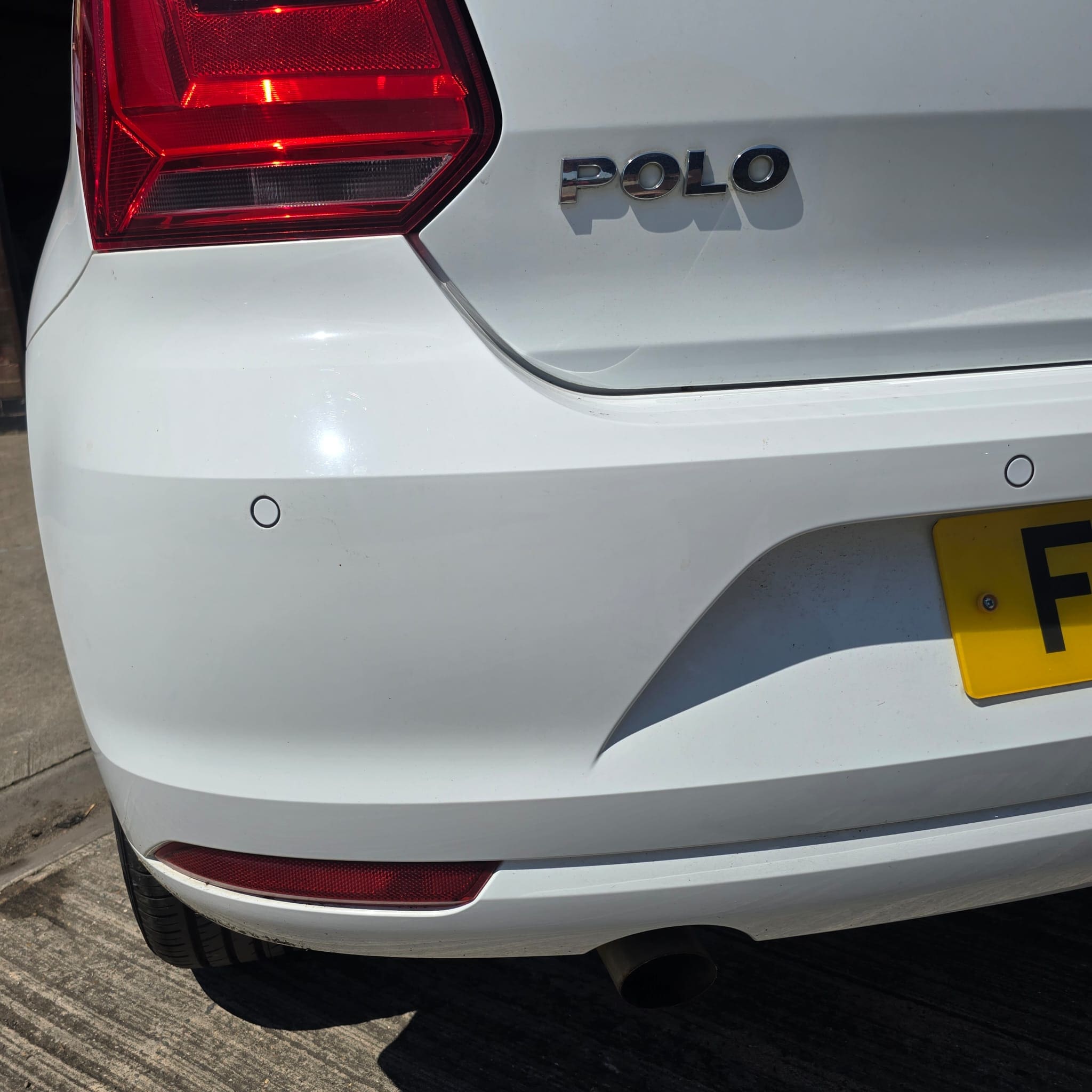 OEM VW parking sensor upgrade installed on a 2015 VW Polo