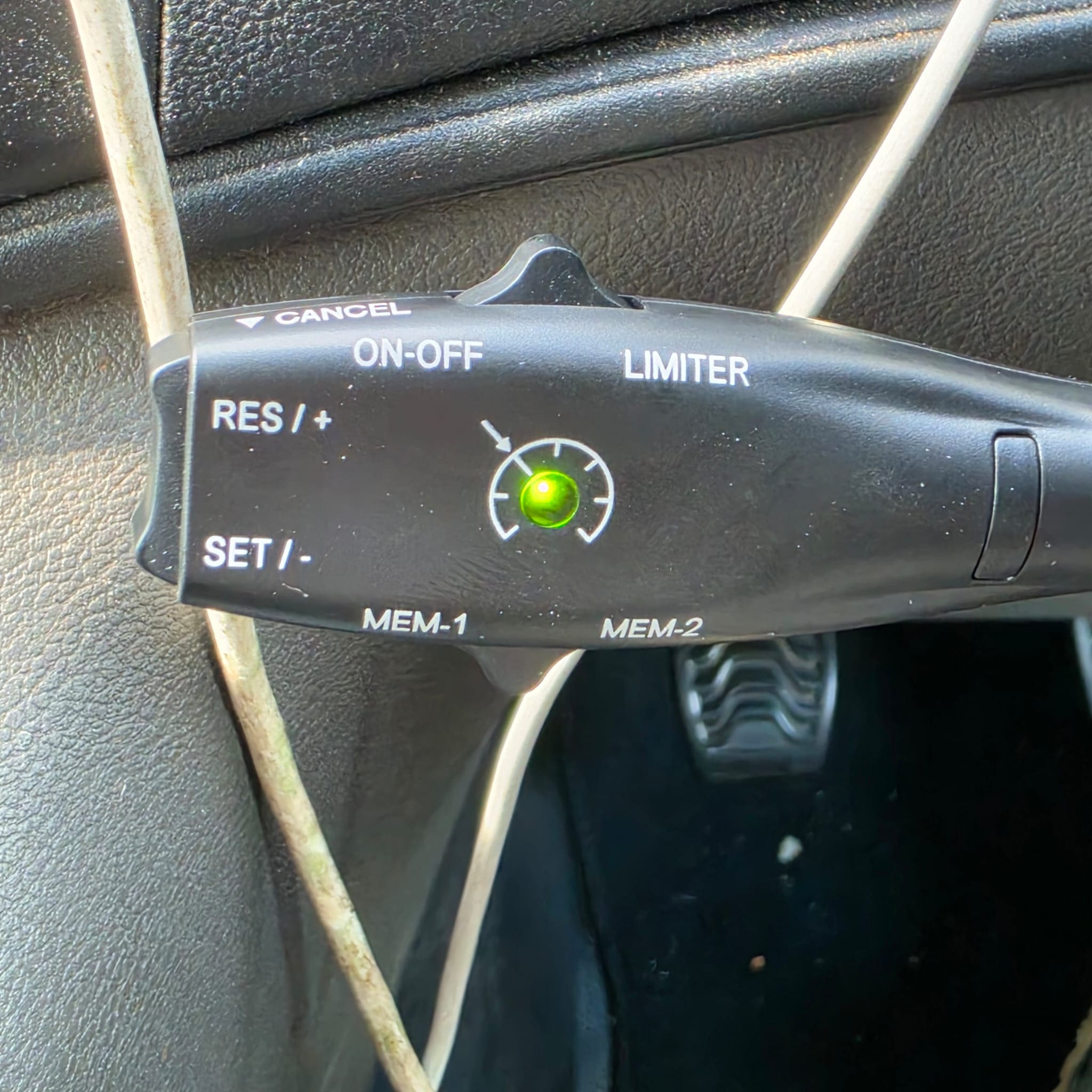 Completed cruise control retrofit on a 2024 Ford Transit ready for longer motorway journeys