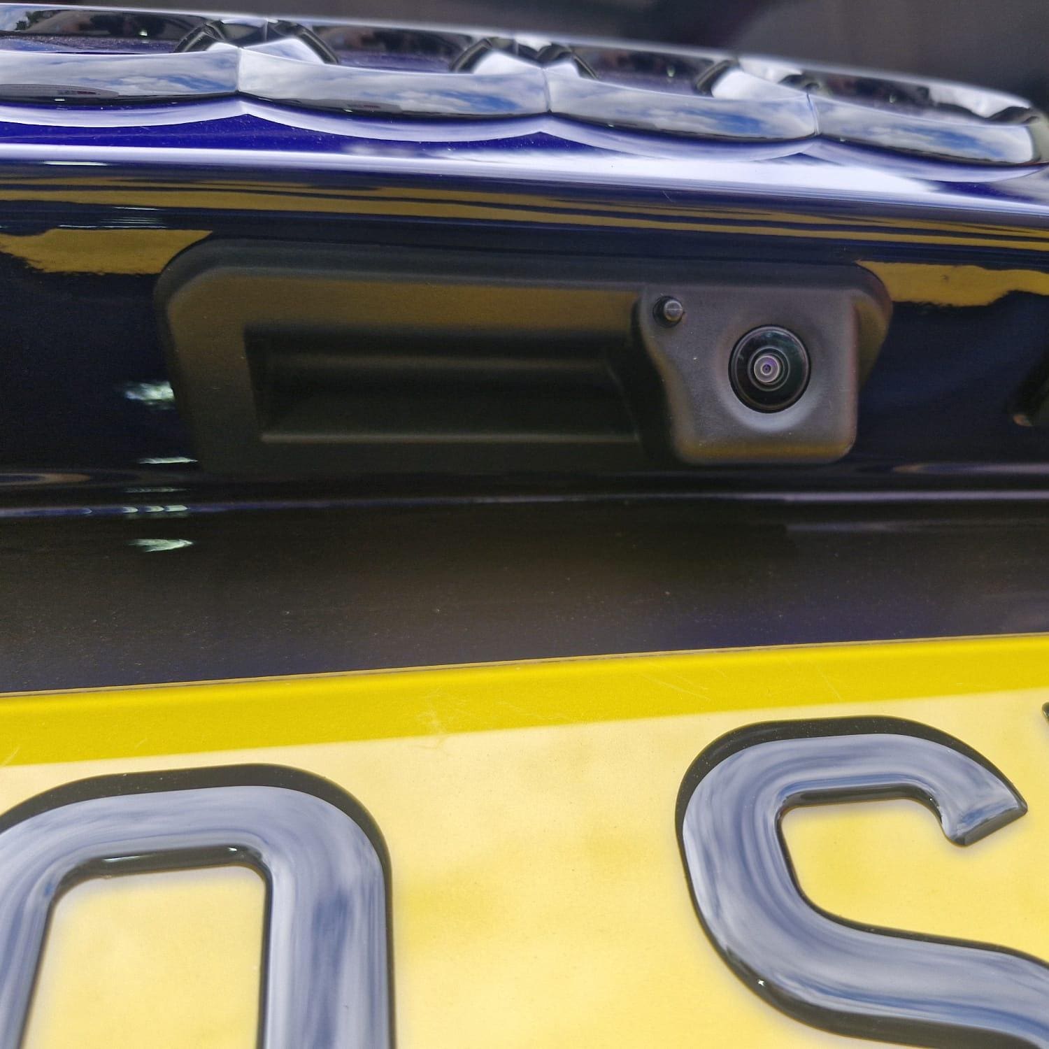 Rear view of 2026 Audi A1 during genuine Highline camera retrofit