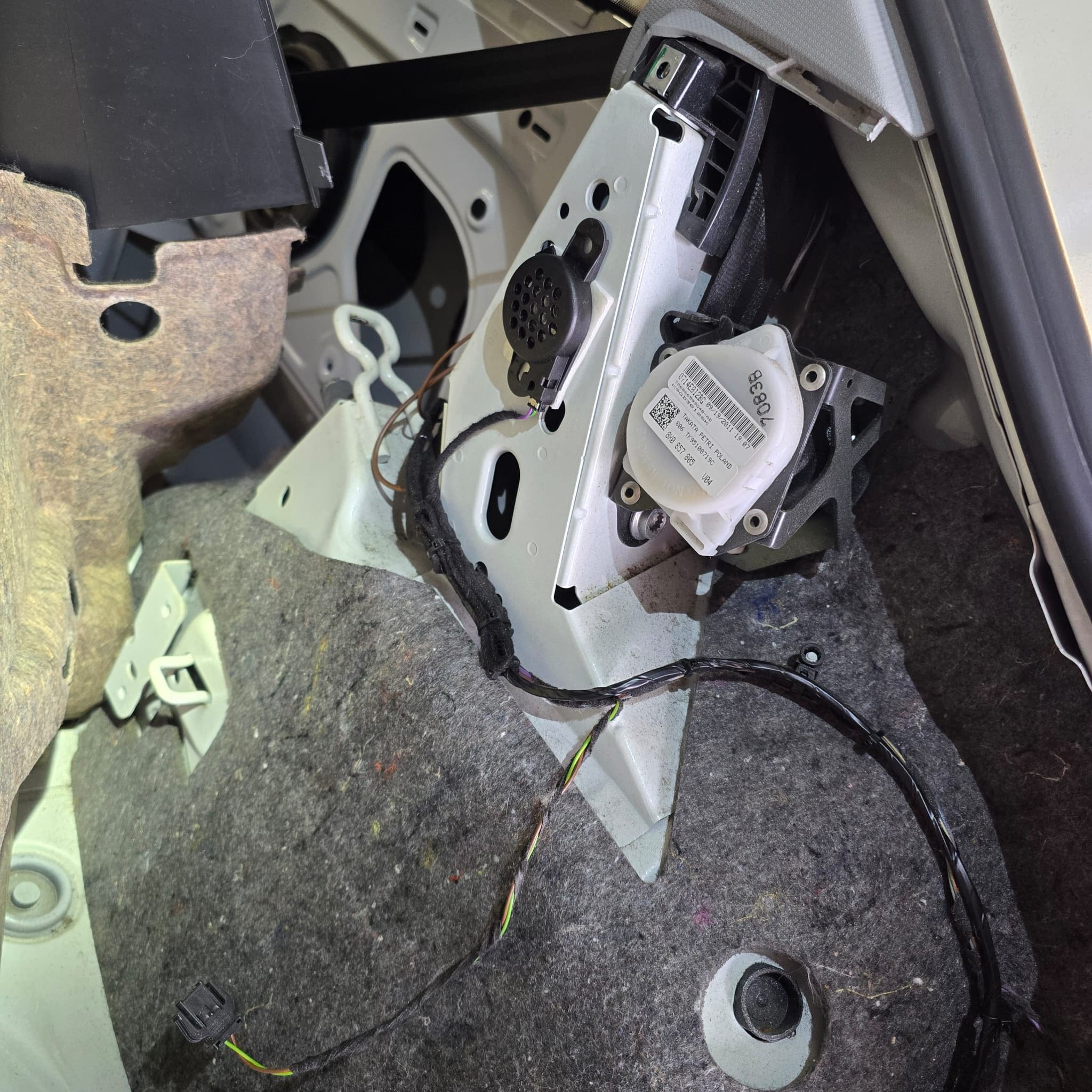 Audi A1 rear optical parking sensors retrofit completed and tested after coding