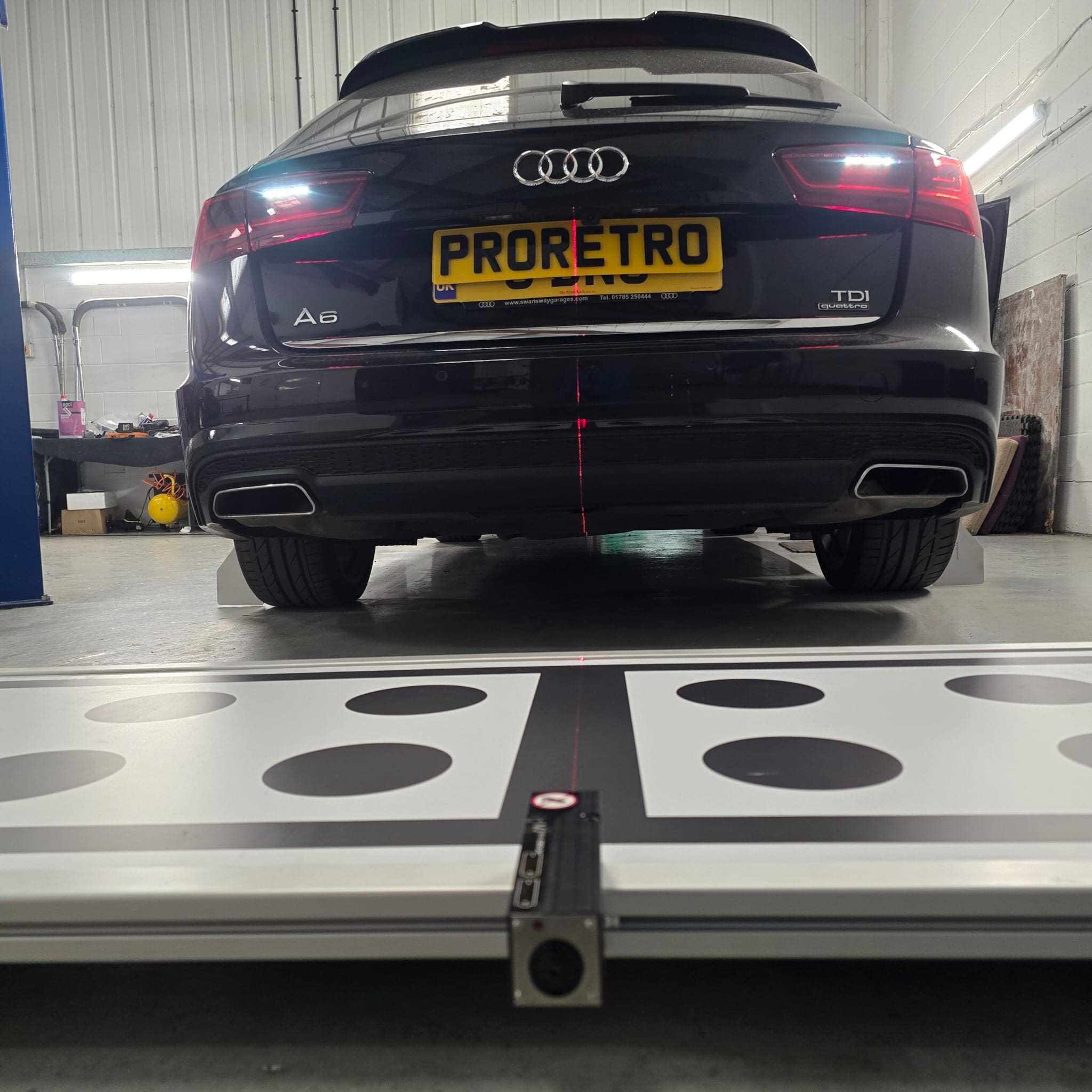 Completed Highline reversing camera upgrade on Audi A4 B9 after coding and calibration