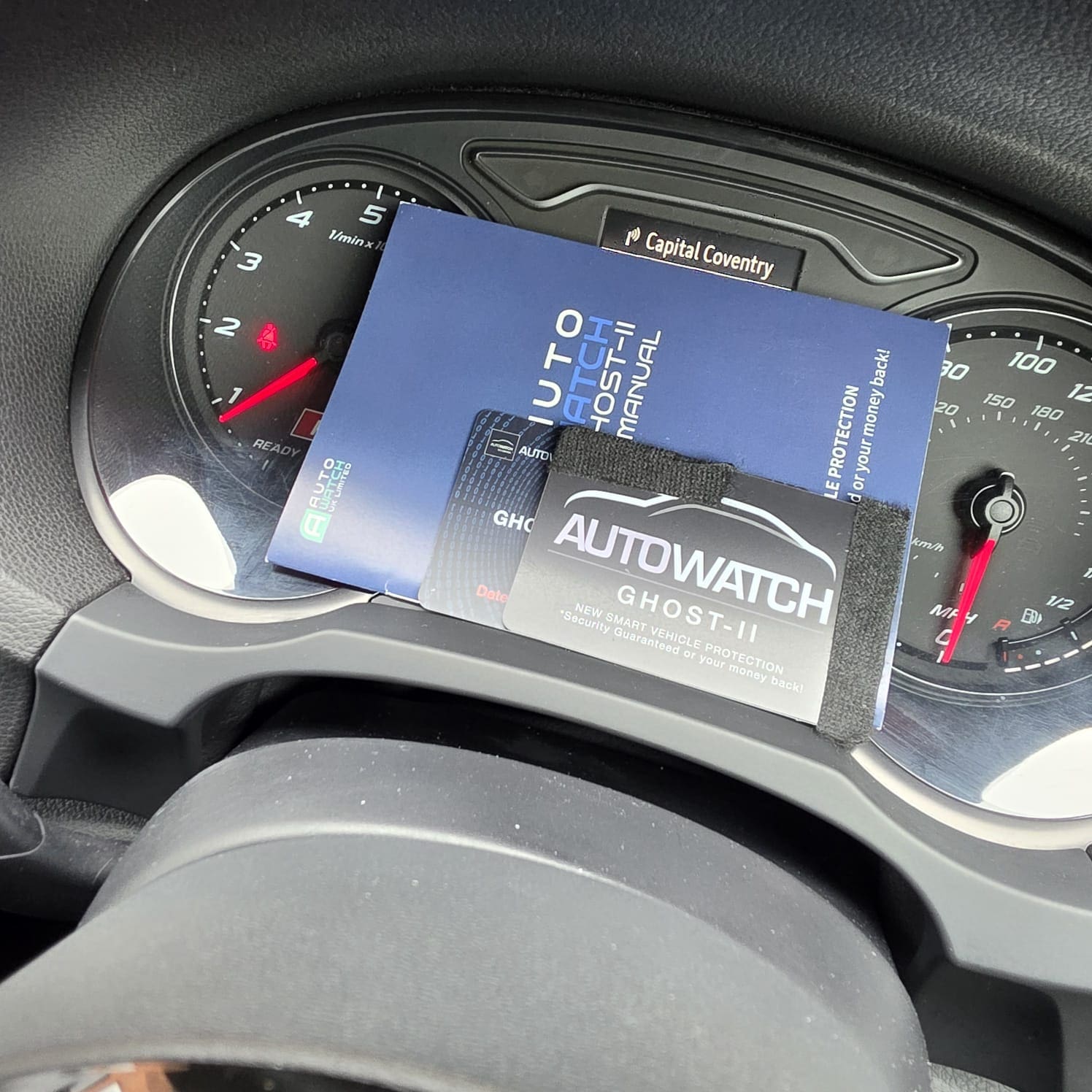 Ghost 2 vehicle security installation on an Audi RS3 8V
