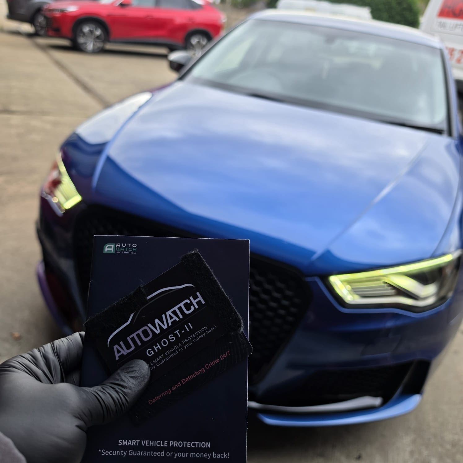 Audi RS3 8V receiving added vehicle security with Ghost 2 immobiliser