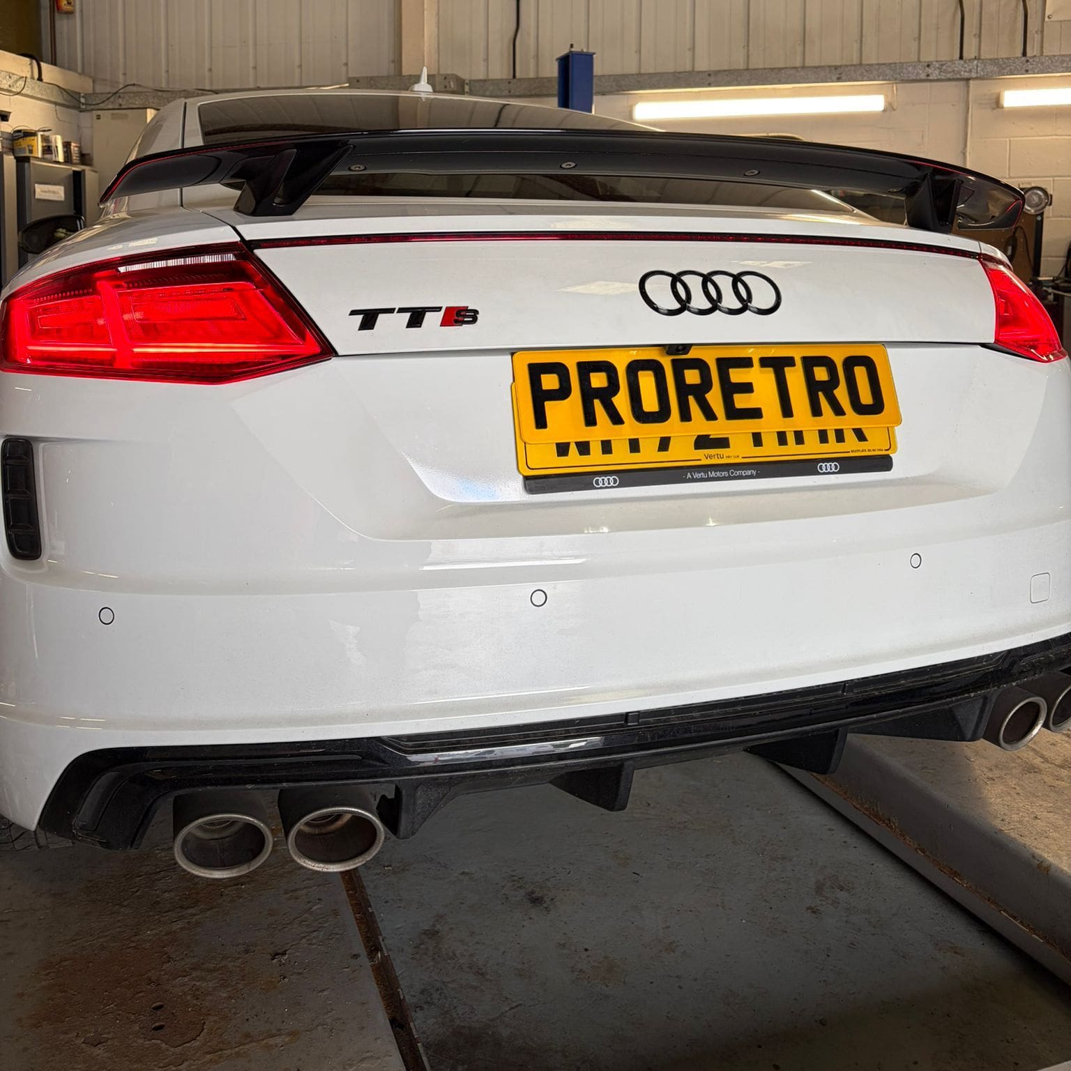 Audi TT Mk2 8S interior reassembled after camera retrofit with coding completed
