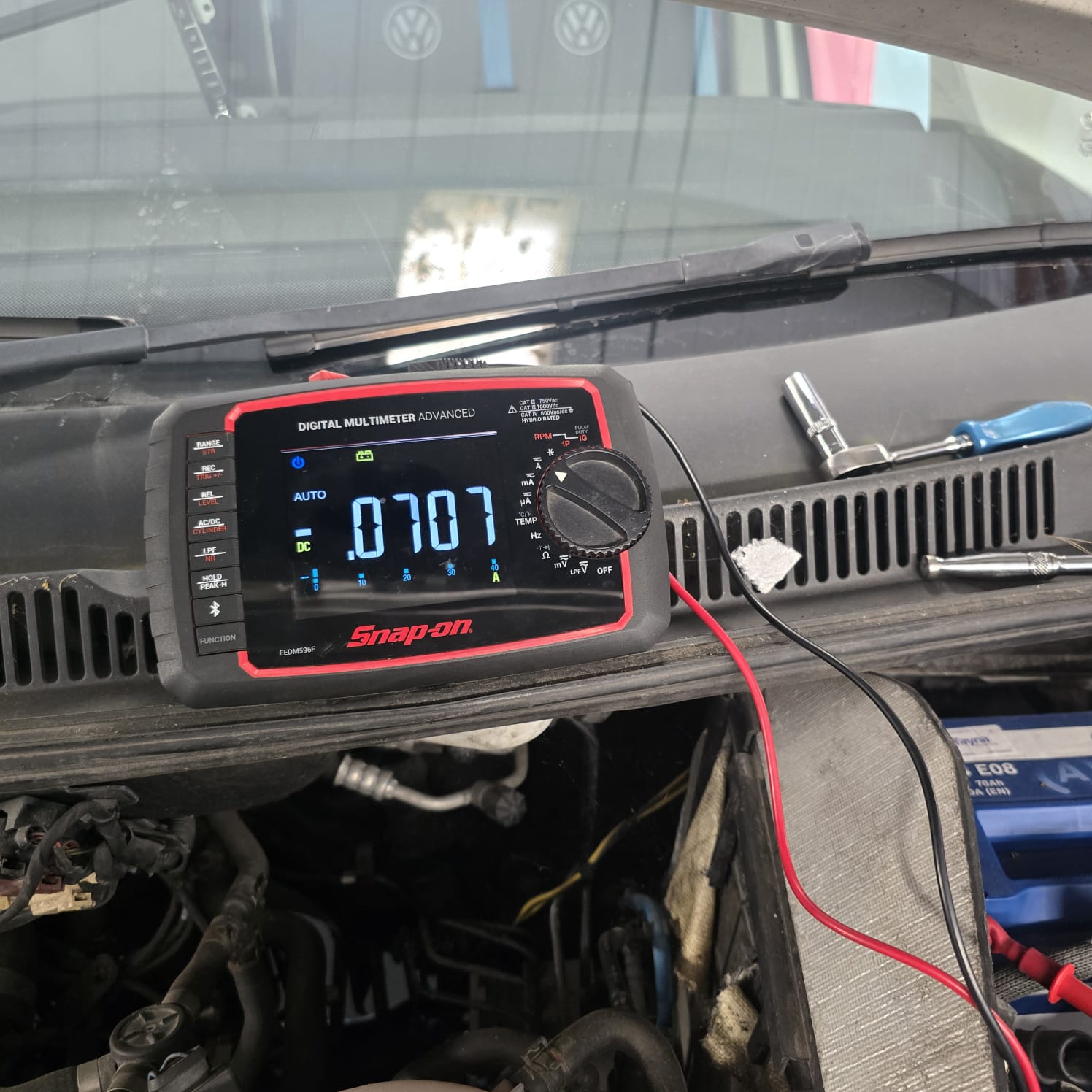 GPS battery drain behind clock cluster