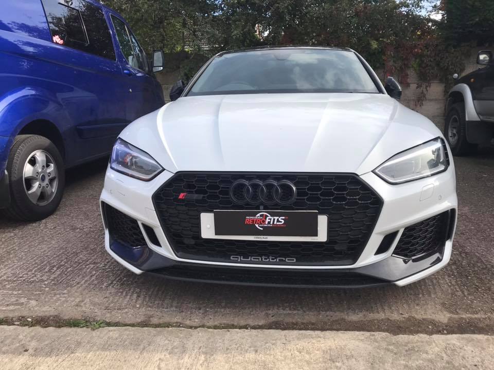 Trackable and secure Audi RS5 with Vodafone S5 Tracker