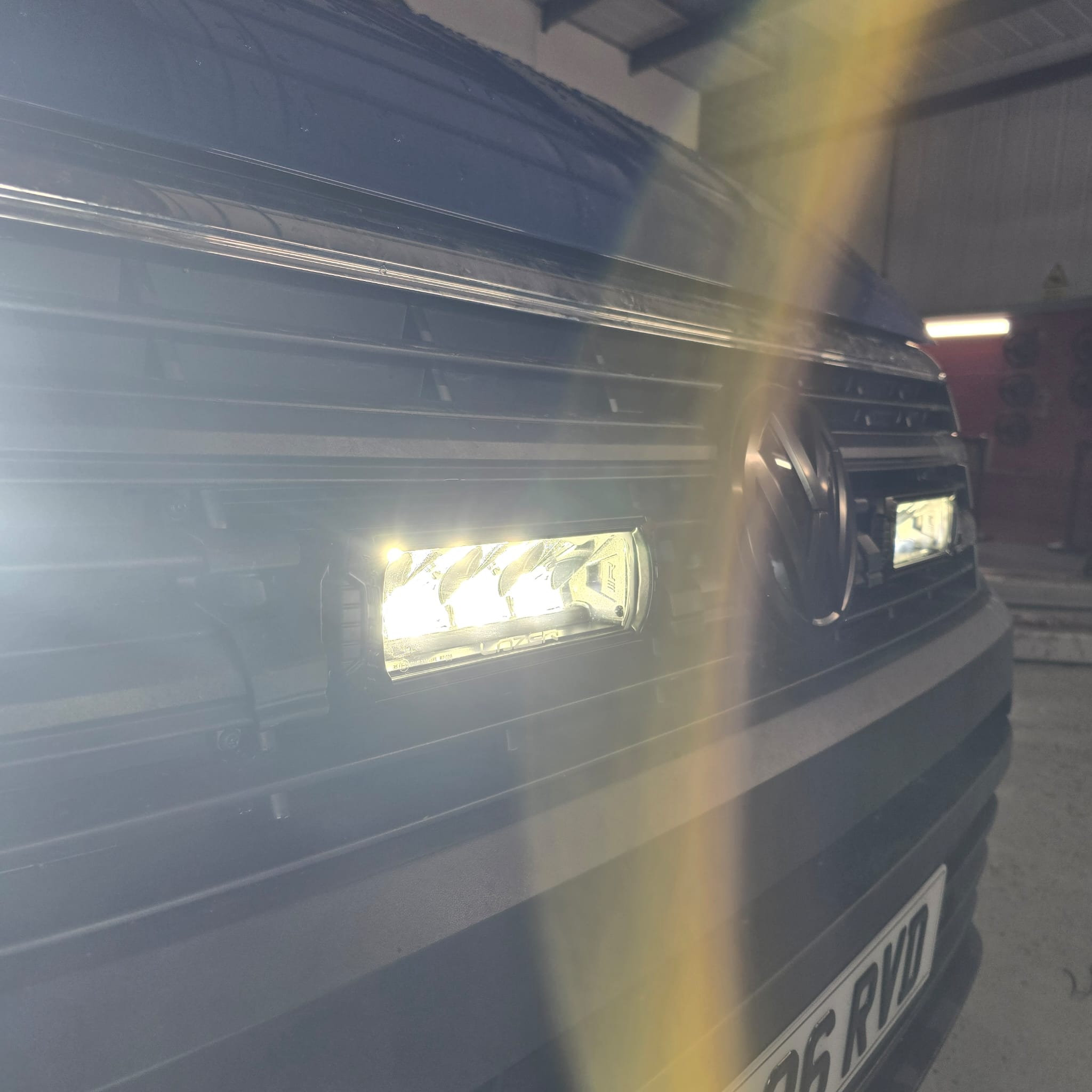 VW Crafter Lazer Lamps grille mount