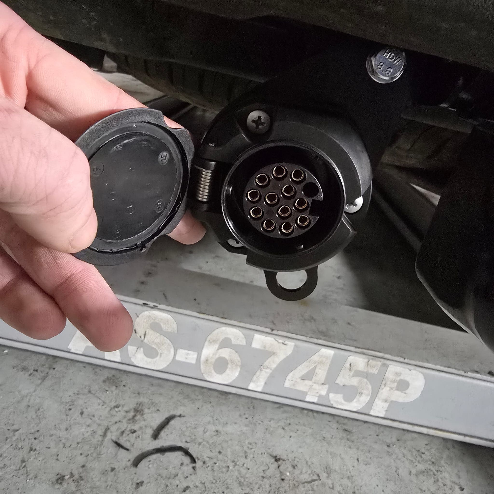 Detachable towbar fitted to a vehicle with a clean, factory-style finish