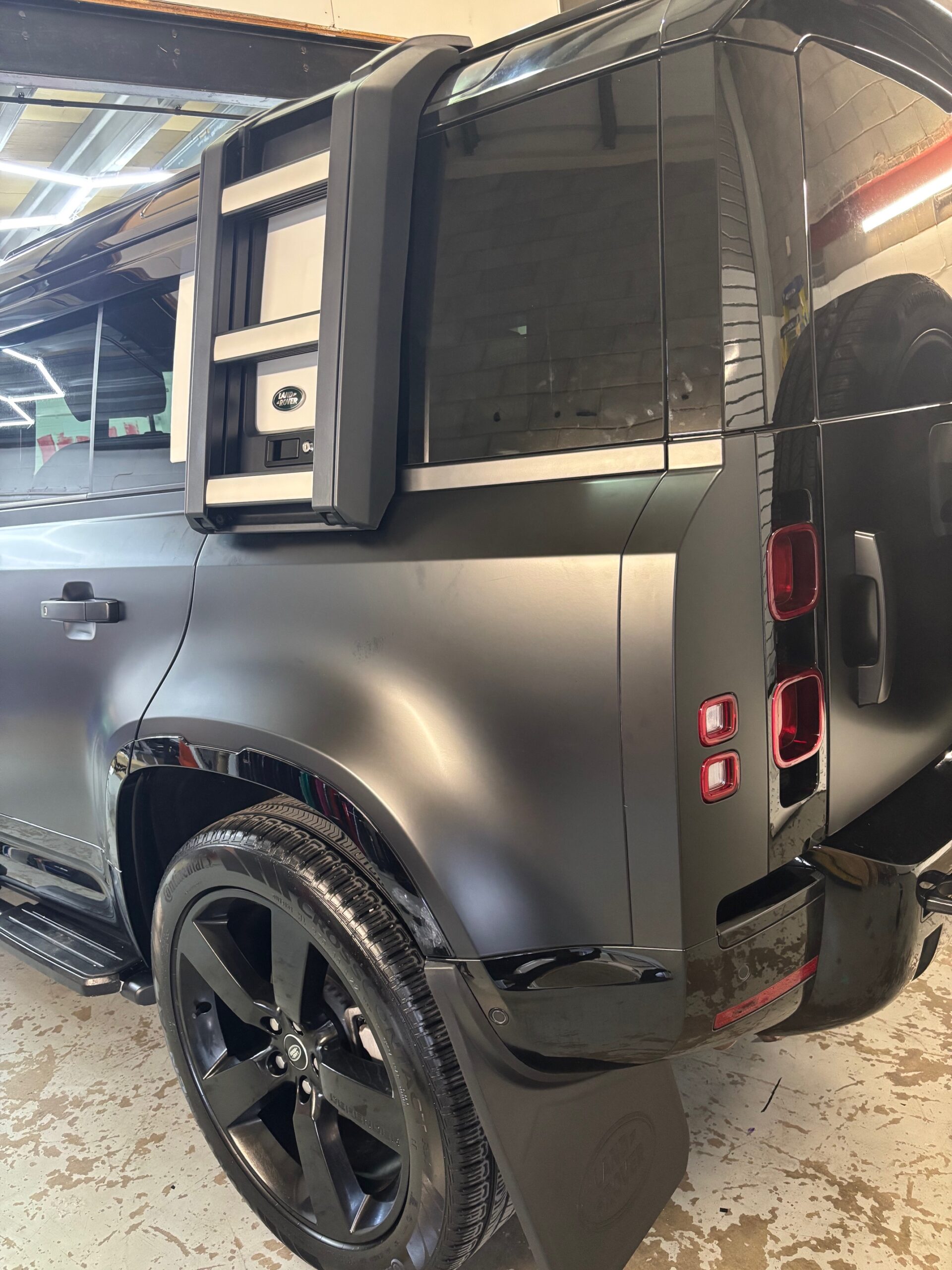Range Rover Defender retrofit Nuneaton - cruise control, parking sensors and matte wrap