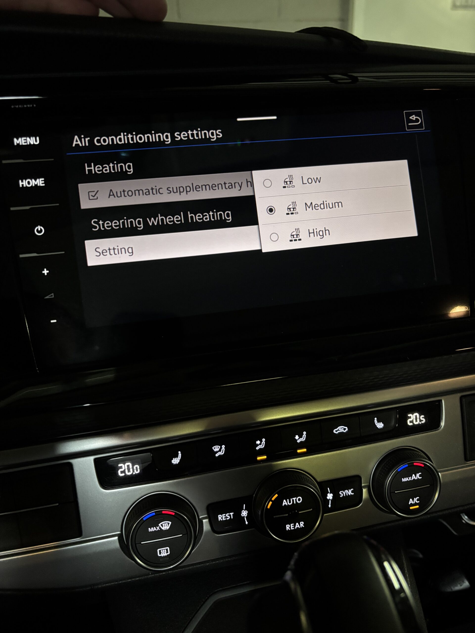 OEM heated steering wheel retrofit VW T6.1 California