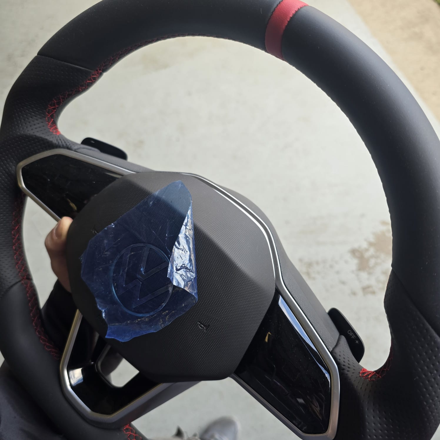 VW DSG sport steering wheel upgrade close-up