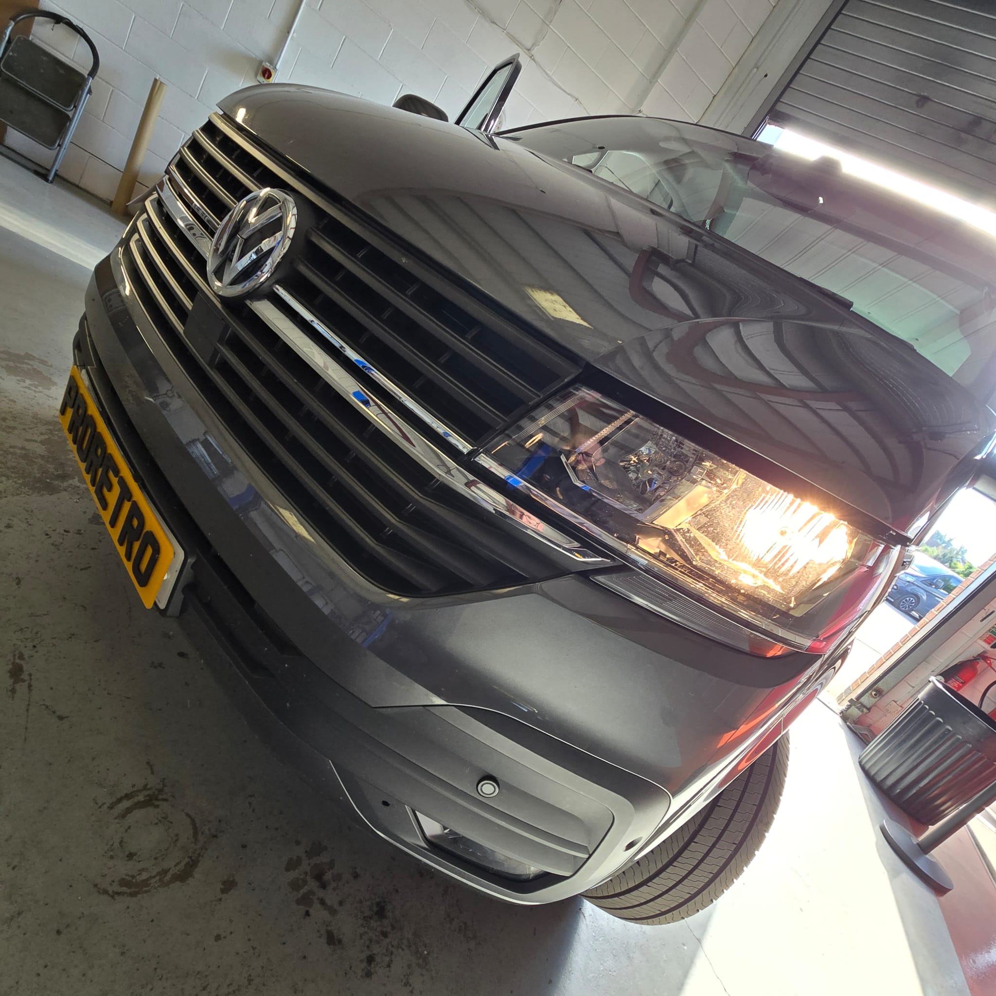 VW T6.1 LED headlight upgrade performance beam pattern
