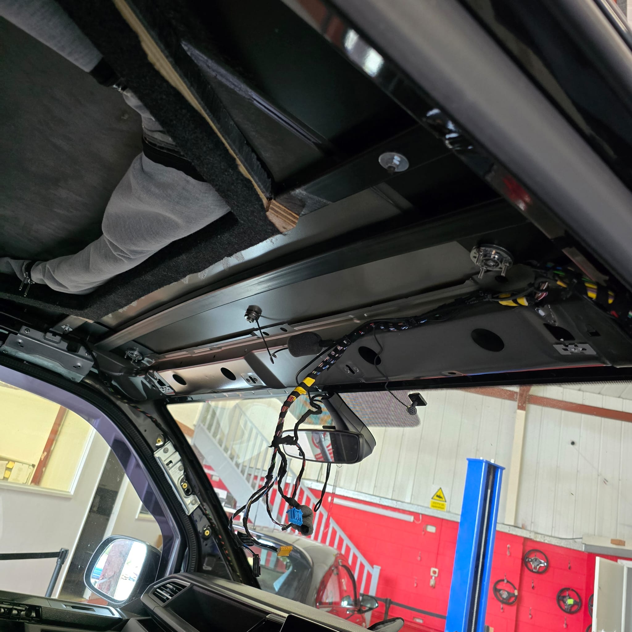 Detailed View of VW T6.1 Suede Finish