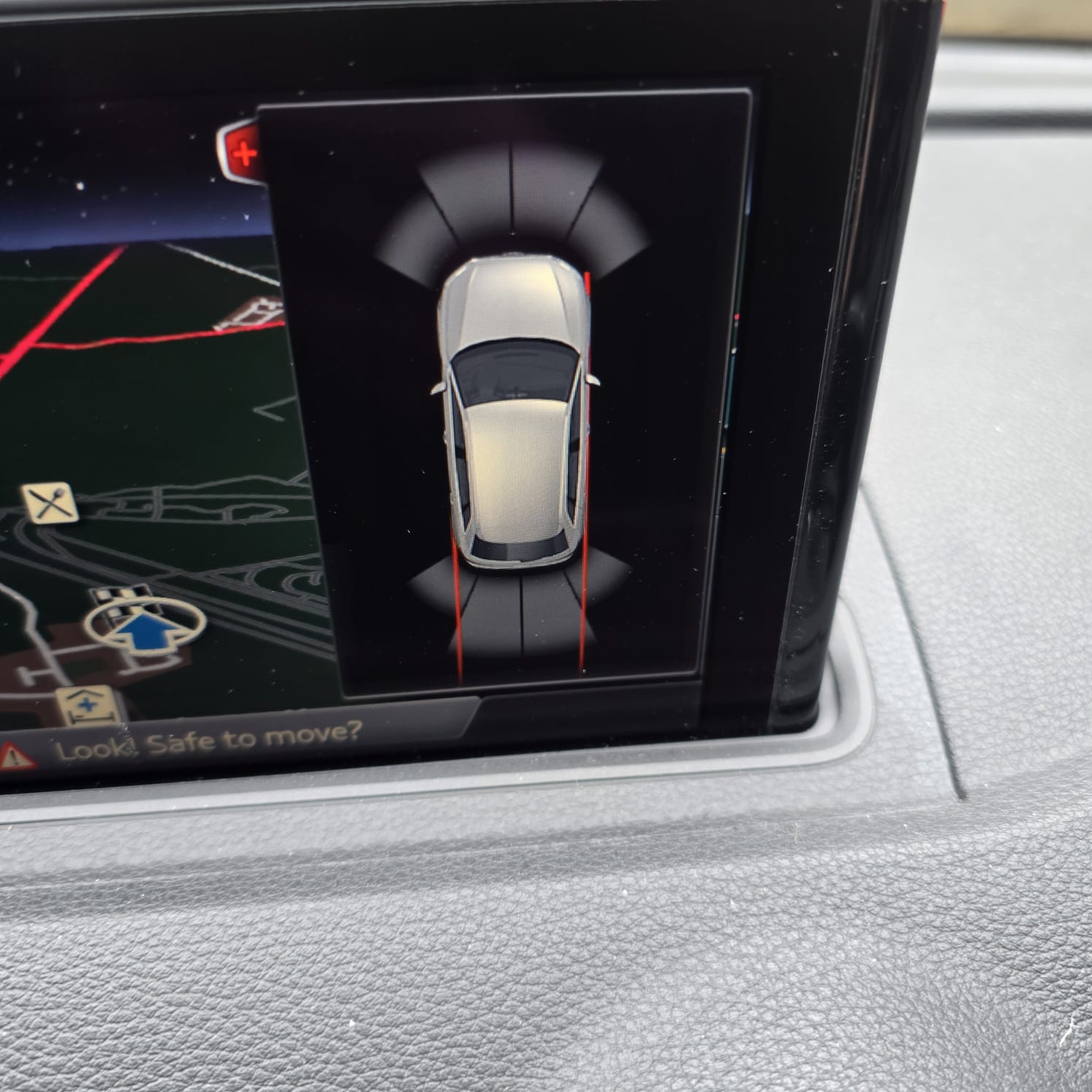 OEM Audi A3 parking sensor retrofit front bumper sensor view