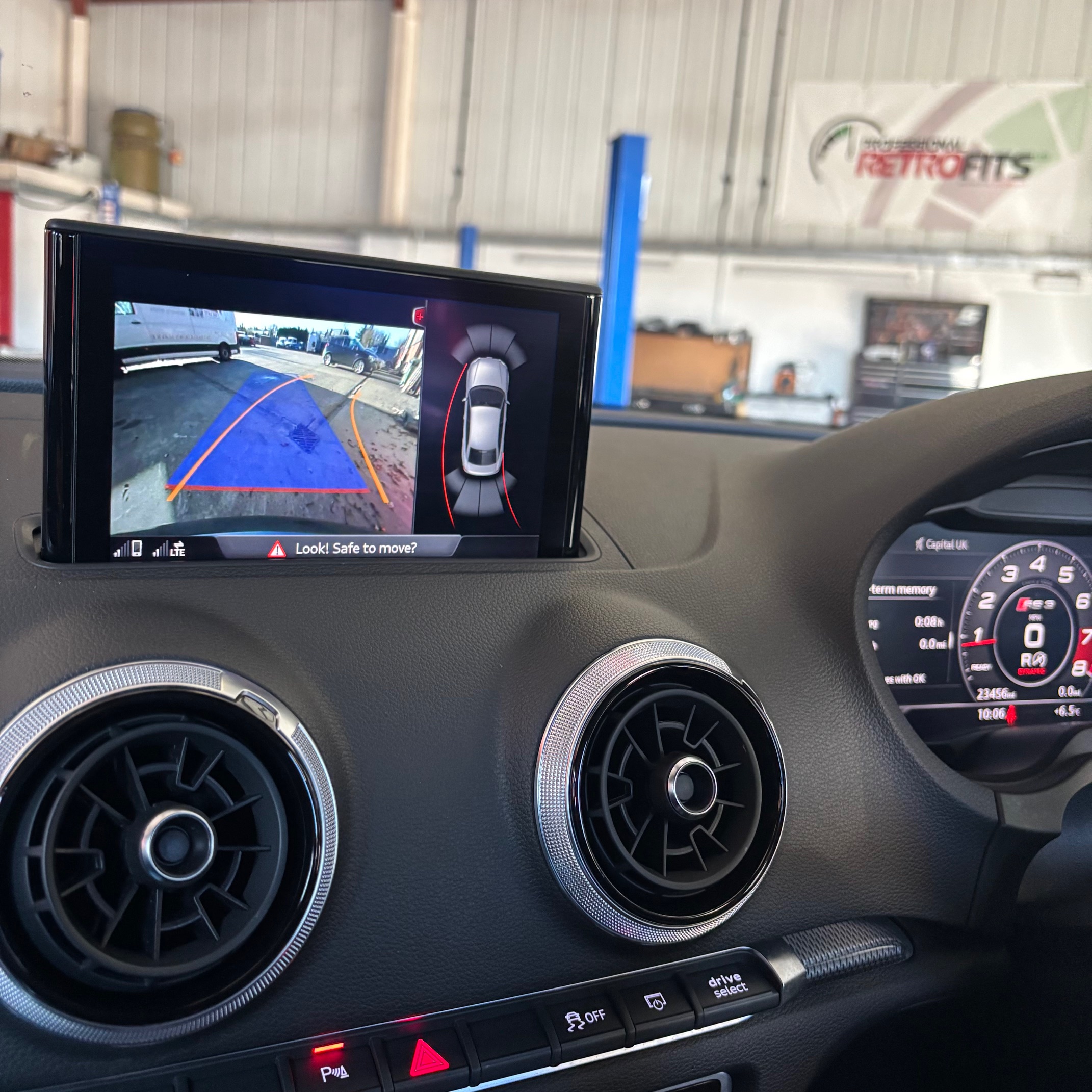 Audi A3 to Q7 reverse camera factory retrofit