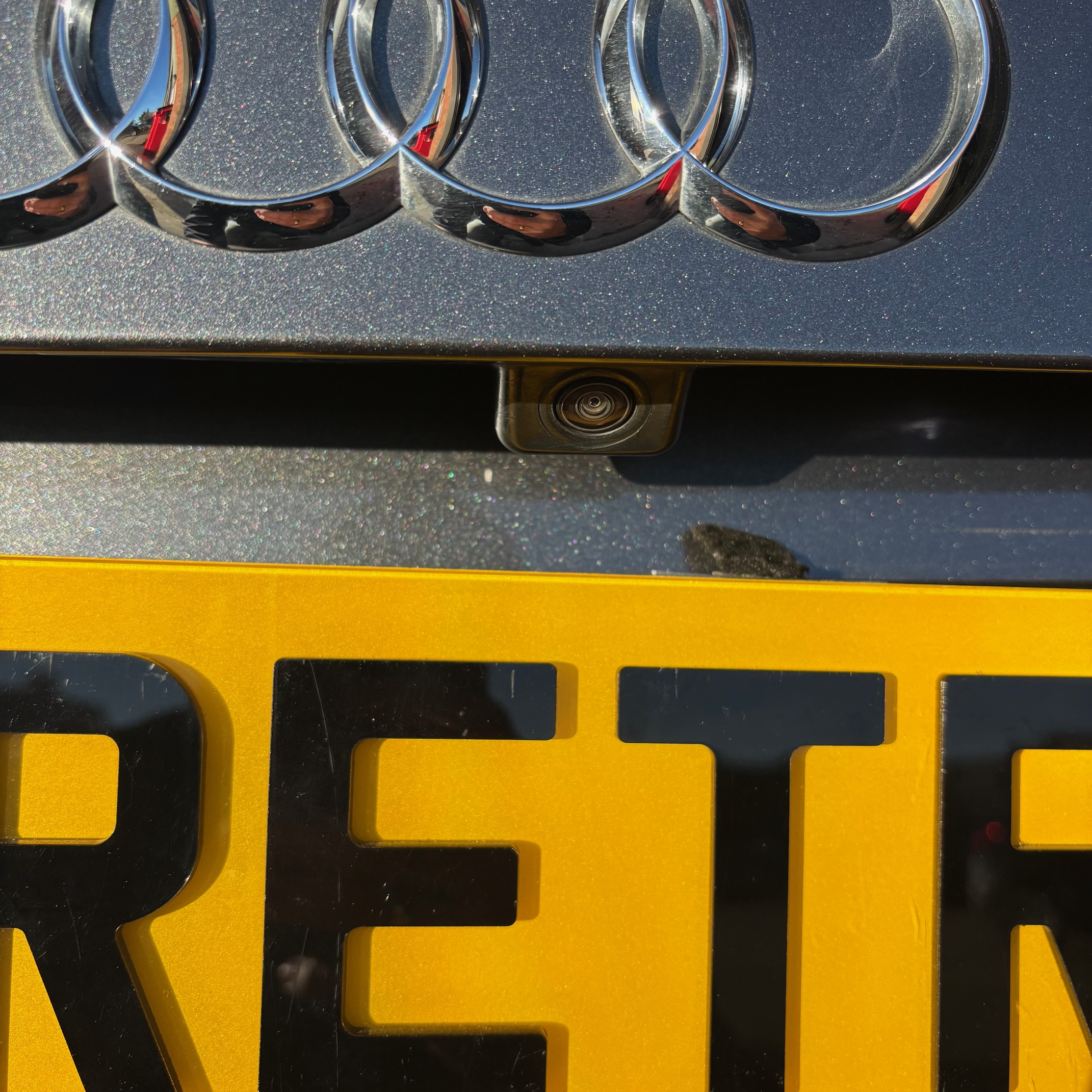 Audi A6 OEM reverse camera retrofit in progress