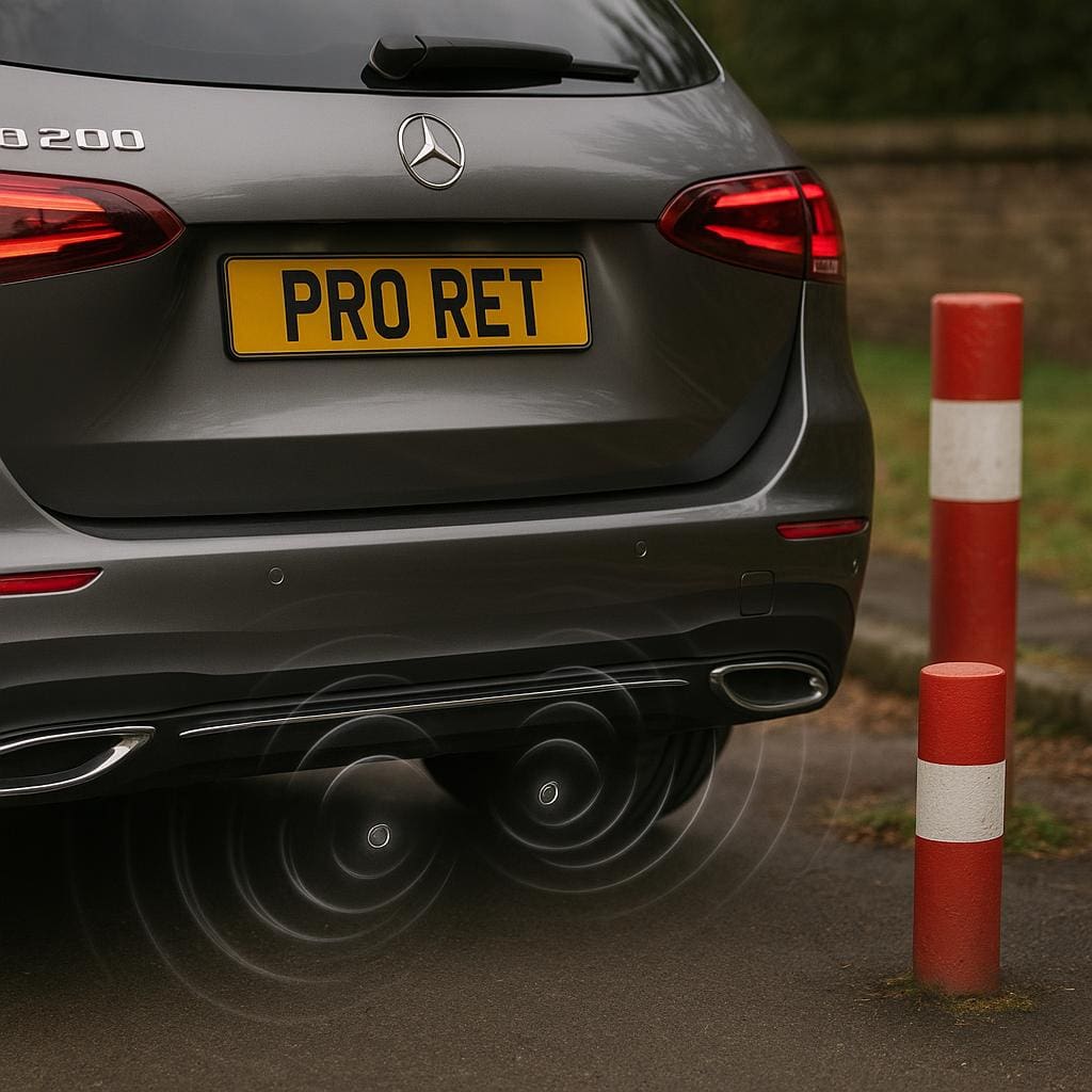 Parking sensors installation example