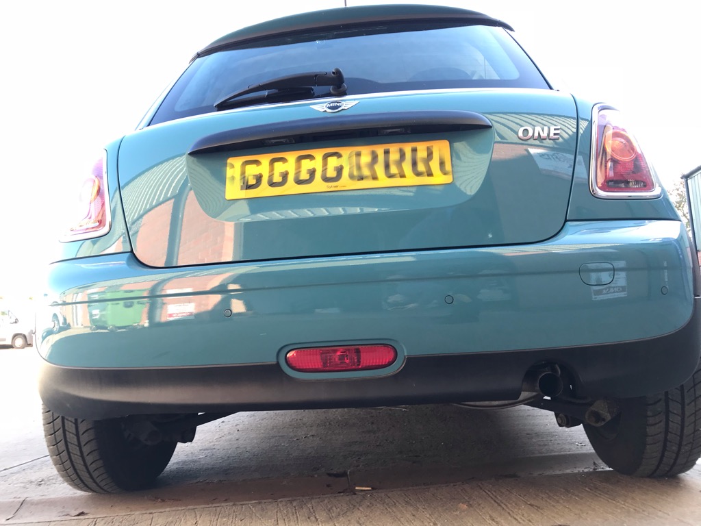 Mini Cooper ONE parking upgrade completed