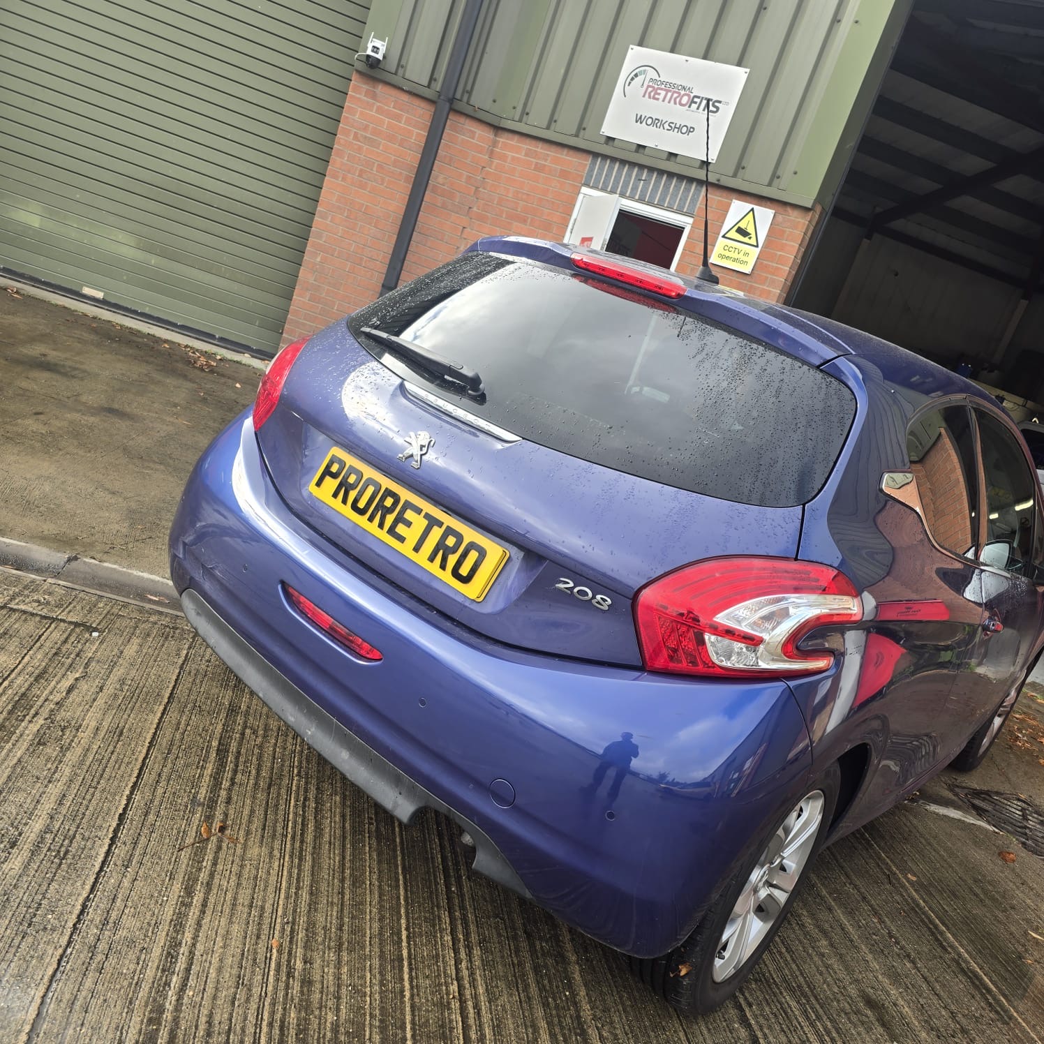 Peugeot 208 rear parking sensors fitted with factory look