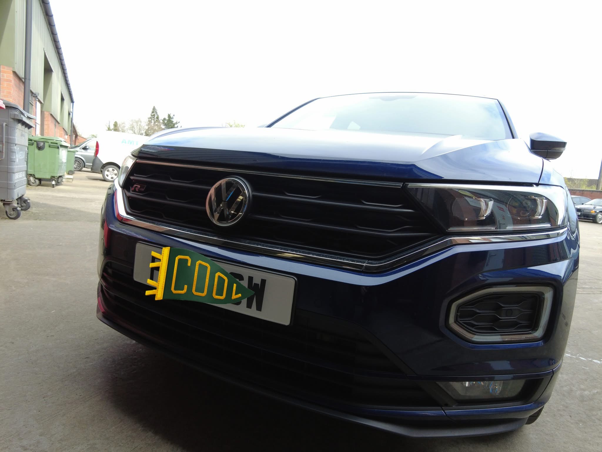 VW T-Roc OEM badge reversing camera retrofit