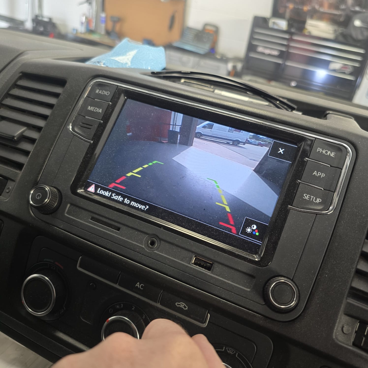 Volkswagen T5.1 MFD Retrofit and Rear-View Camera Coding