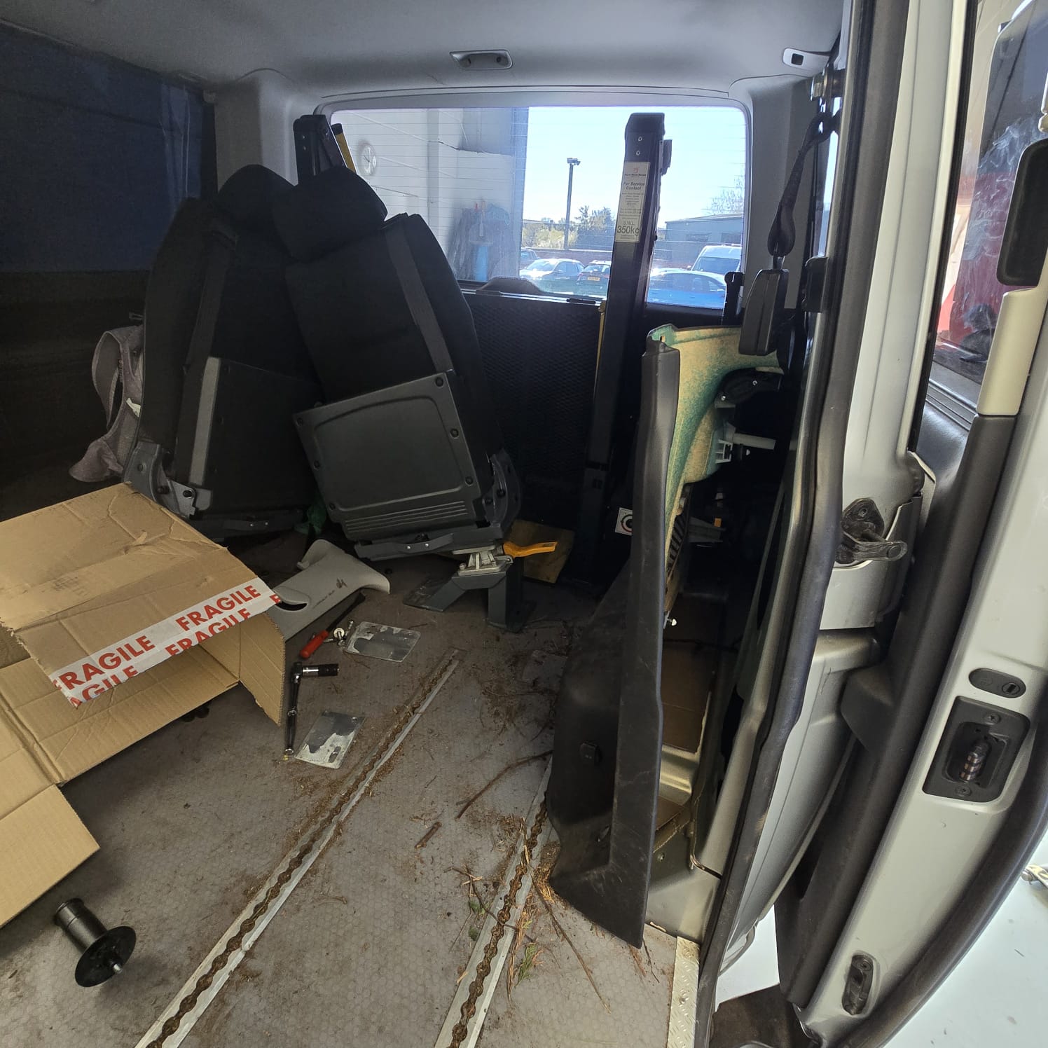 Custom soft-close door system for VW Transporter T6