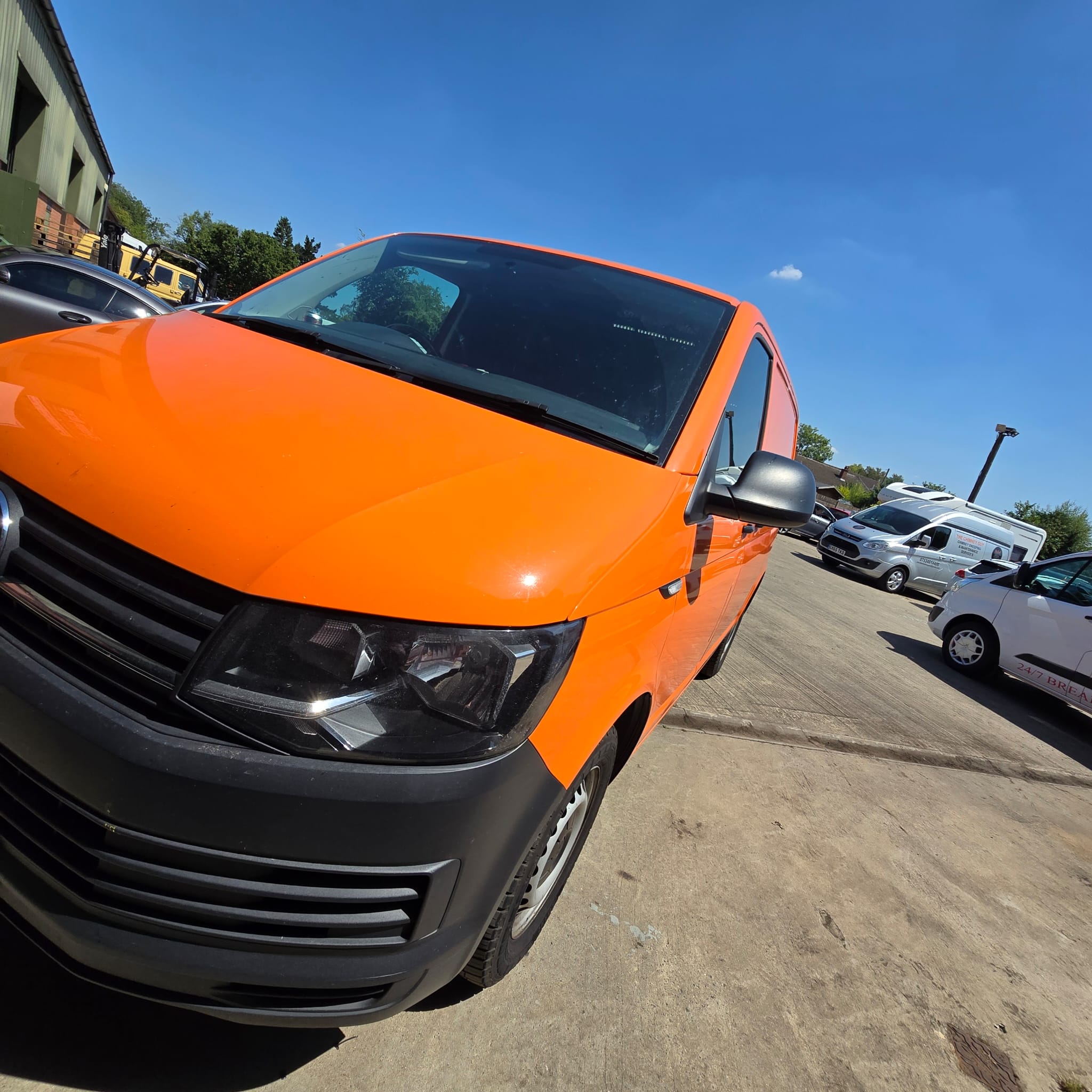 VW T6 with cruise control retrofit and multifunction buttons installed