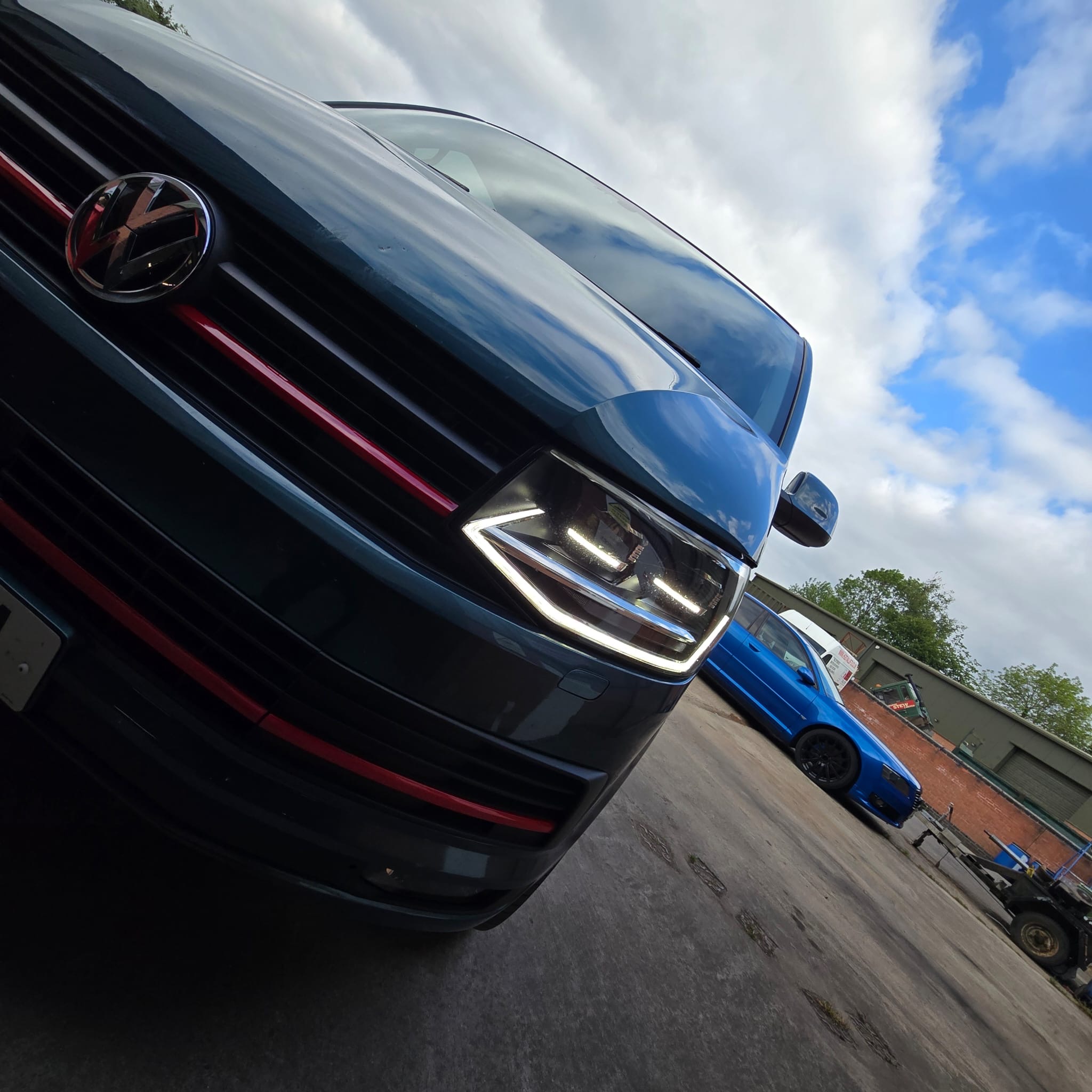 Professional VW Transporter T6 rear view camera retrofit, factory finish