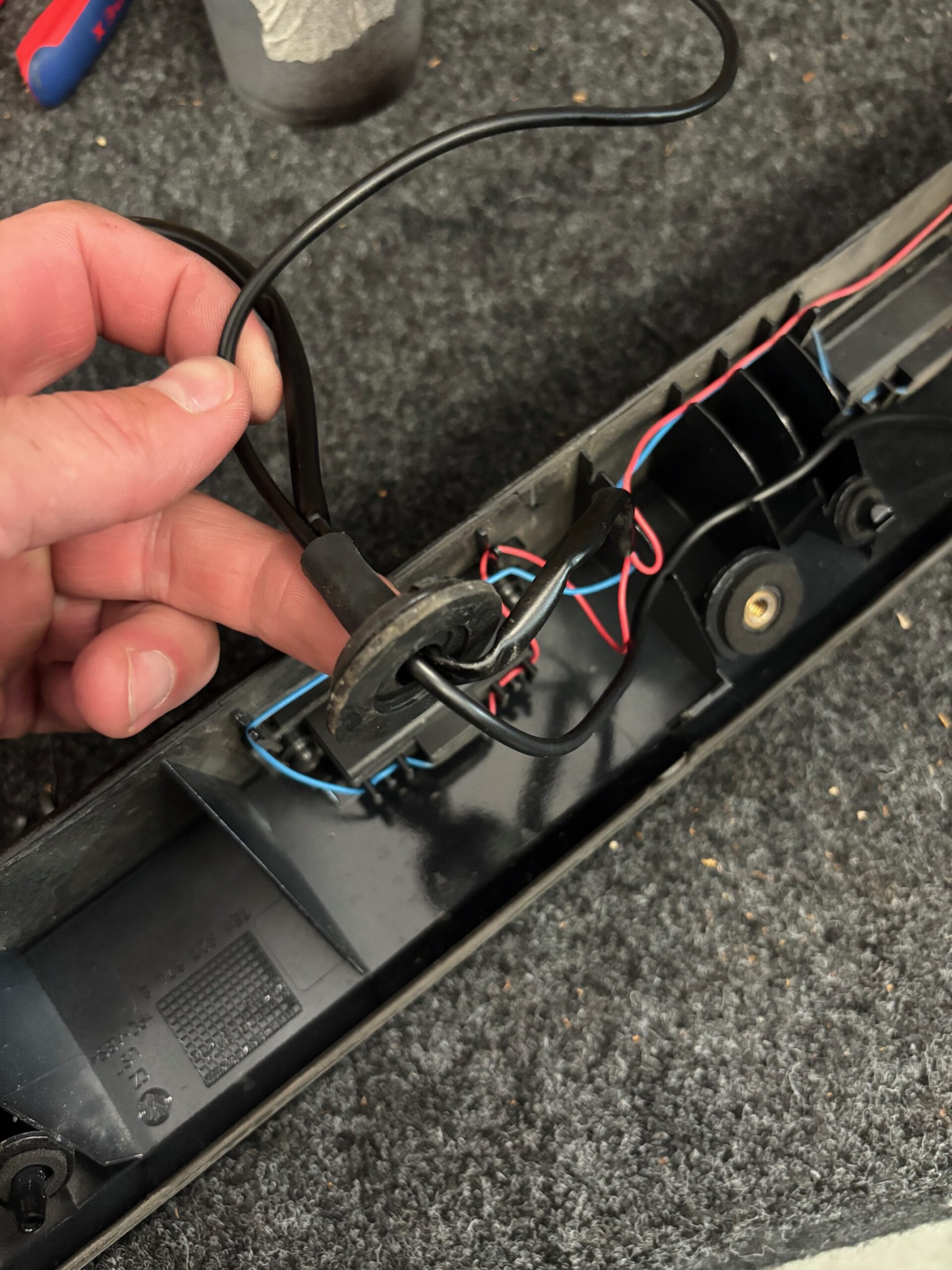 Aftermarket camera installed on VW Transporter