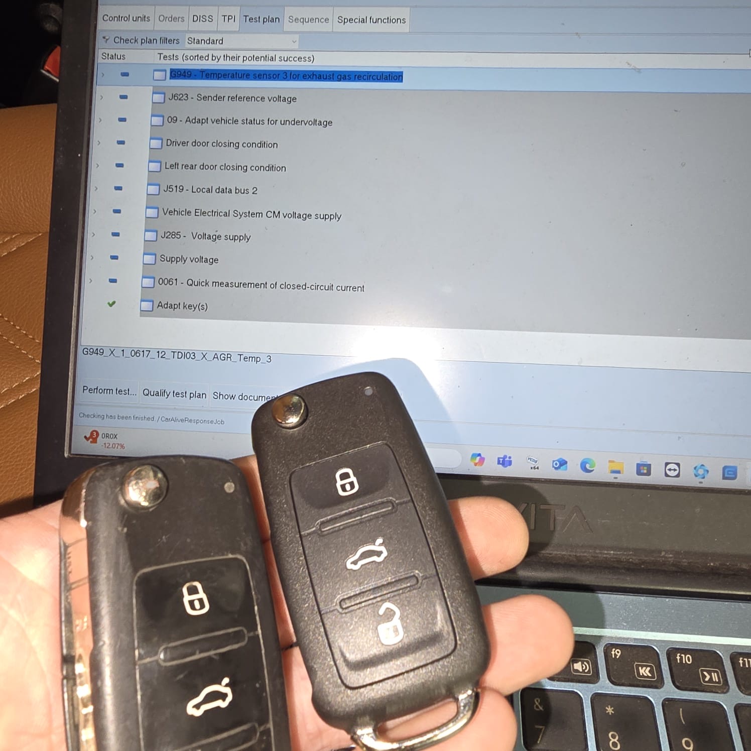 Professional key coding for VW T6 using genuine ODIS tools
