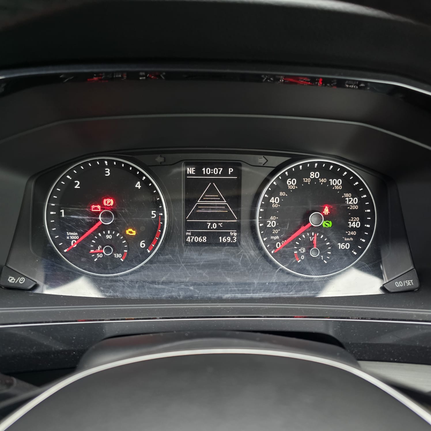 VW T6 adaptive cruise control stalk and display integration