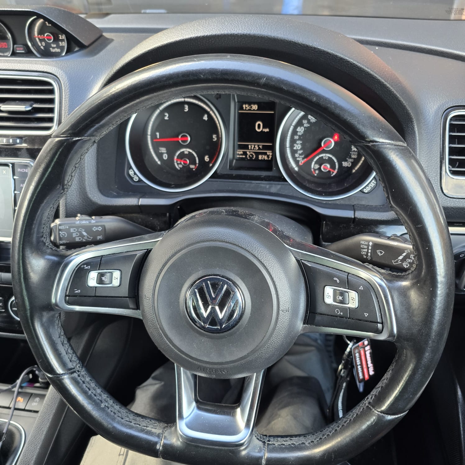 VW Scirocco Cruise Control Button Close-Up