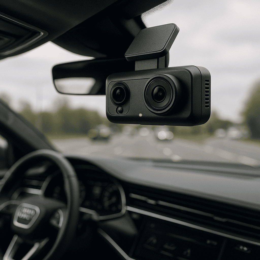 Dash cam installation example
