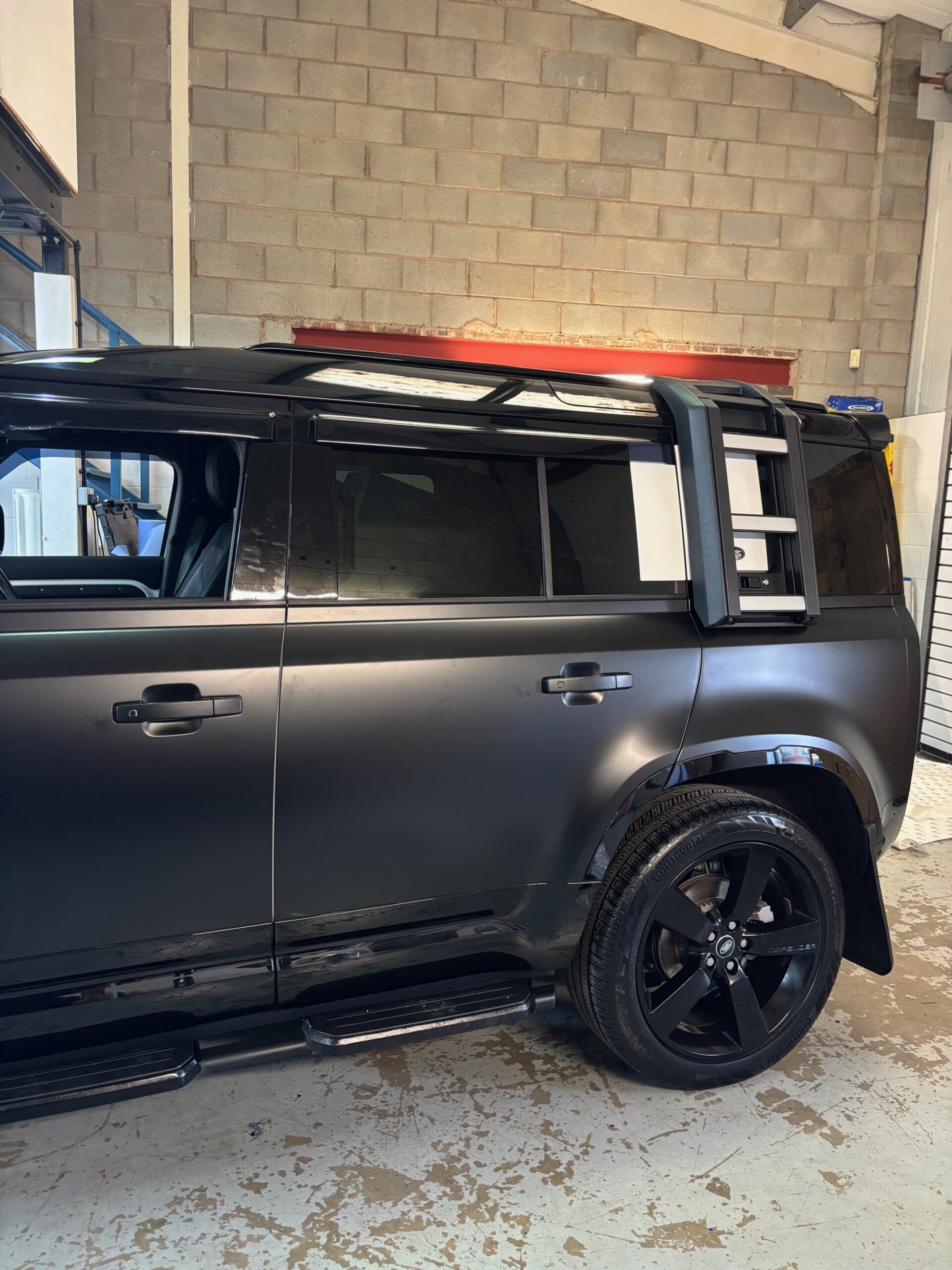 Range Rover Defender retrofit Nuneaton - matte wrap and advanced features