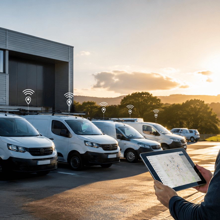 Fleet tracking and 4G dash cam equipment installed for commercial vehicles