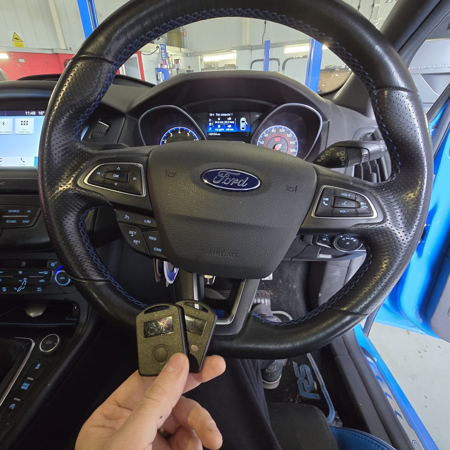 Corrected alarm wiring on Ford Focus RS