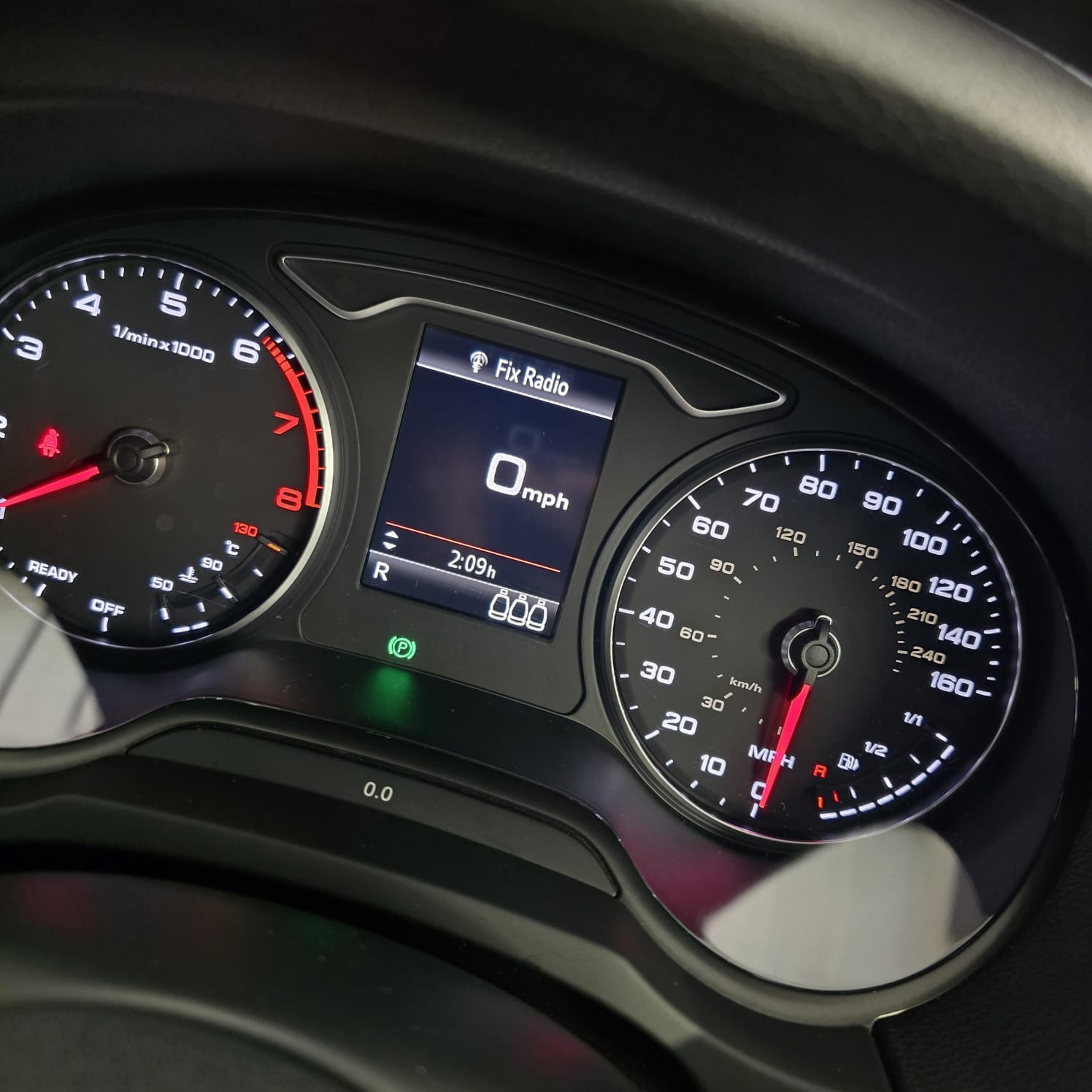 Auto Hold Switch Installed Audi A3