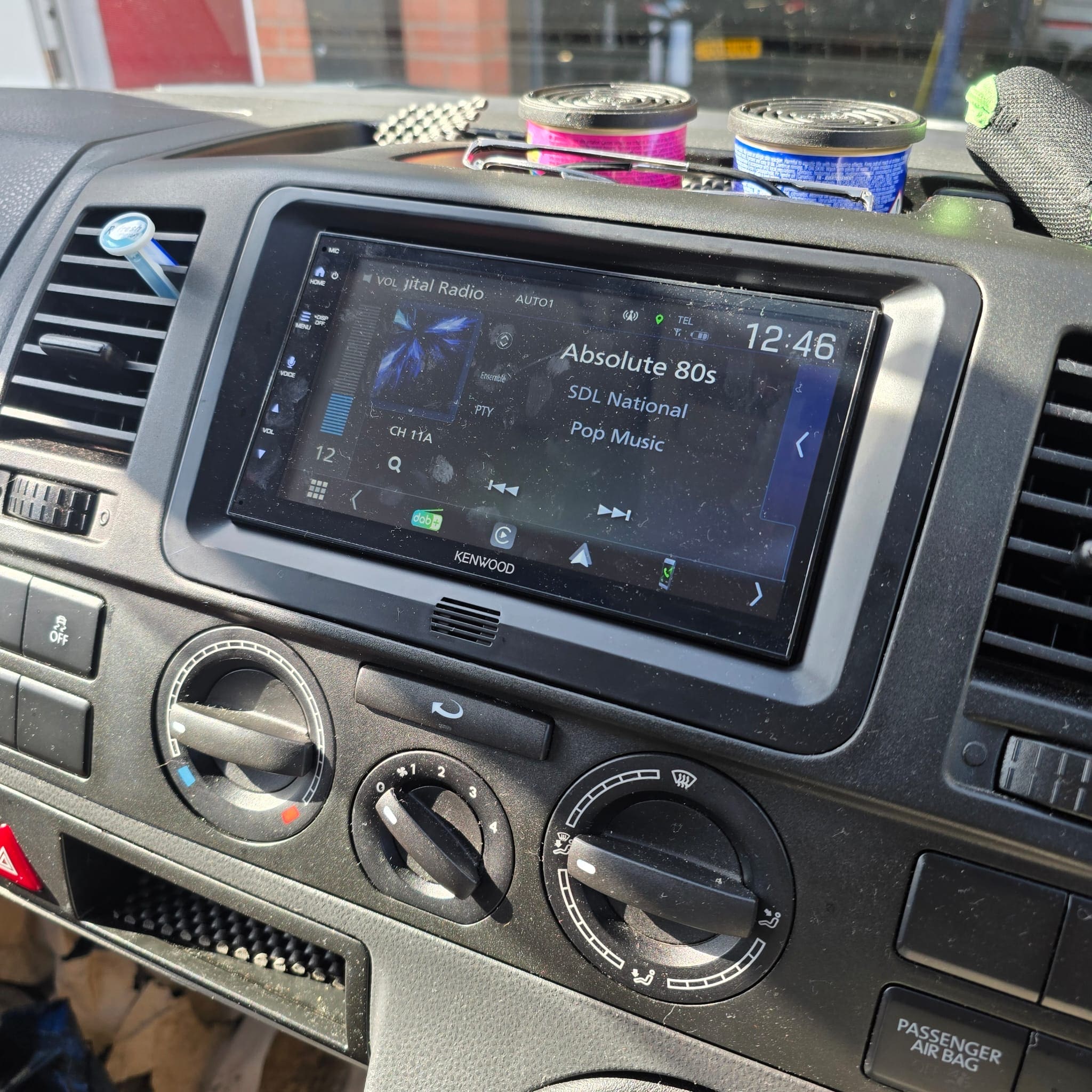 VW T5.1 interior overview showing the combined leather retrim and upgraded driver controls