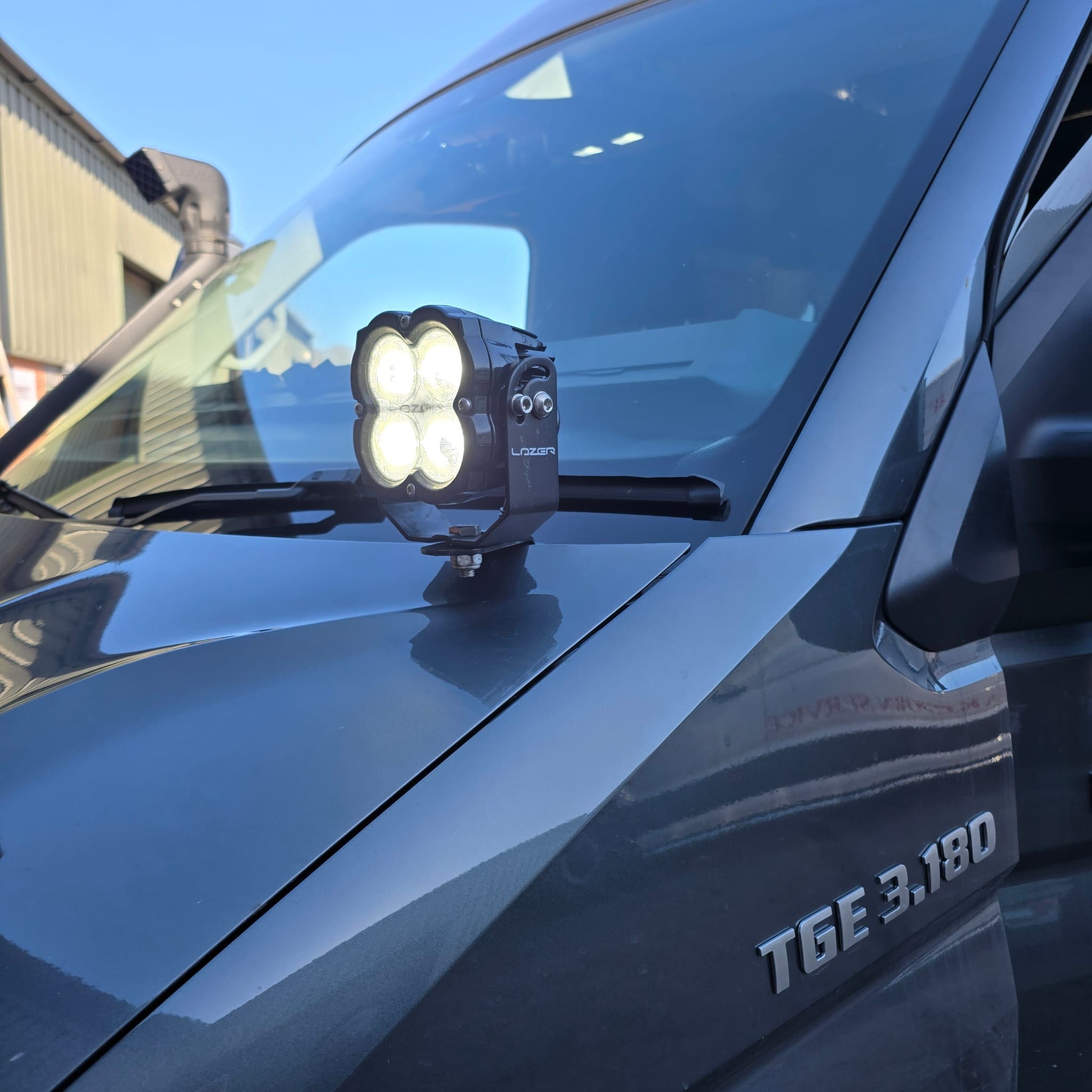 Cleanly integrated camera and lighting wiring finish on a MAN TGE upgrade