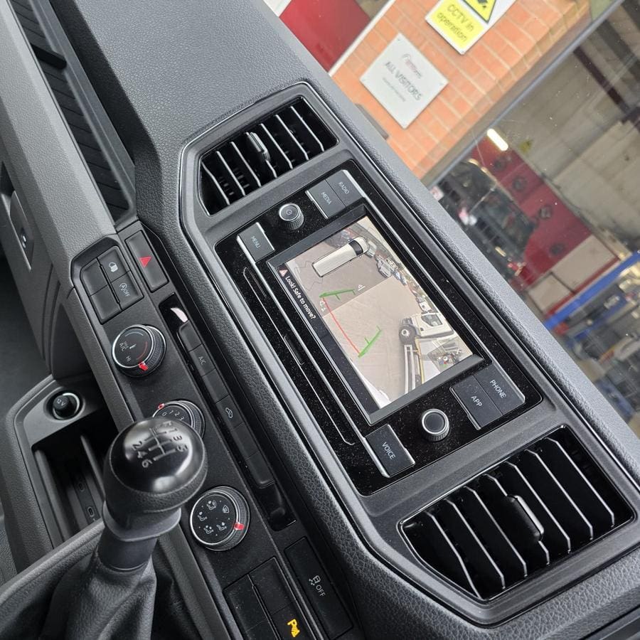 VW Crafter OEM reverse camera retrofit in brake light March offer supplied and fitted 390 plus VAT
